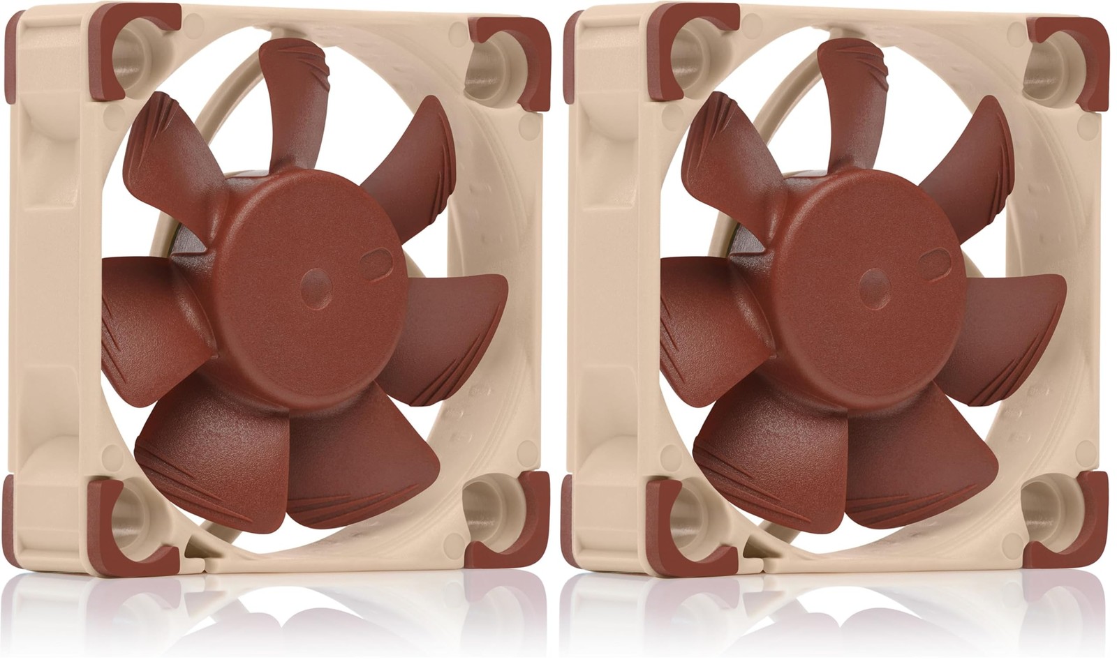 Noctua NF-A4x10 5V PWM, Premium Quiet Fan with 40x40x10 mm (Pack of 2), brown