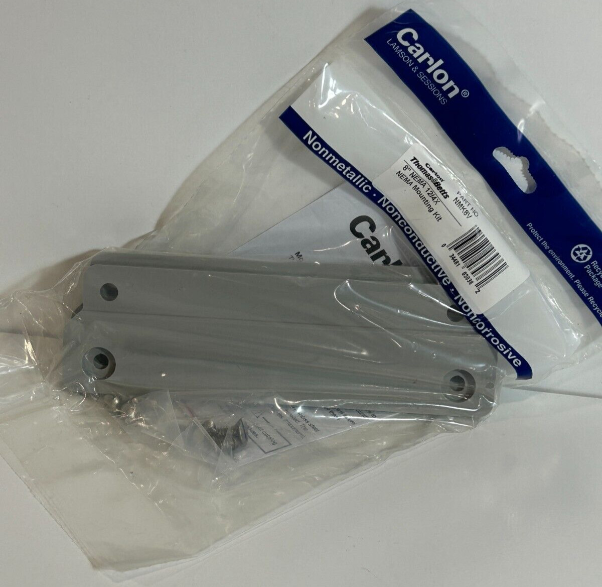 Thomas & Betts Mounting Rail Kit NMK8V 8" NEMA 12/4X CARLON (D387)