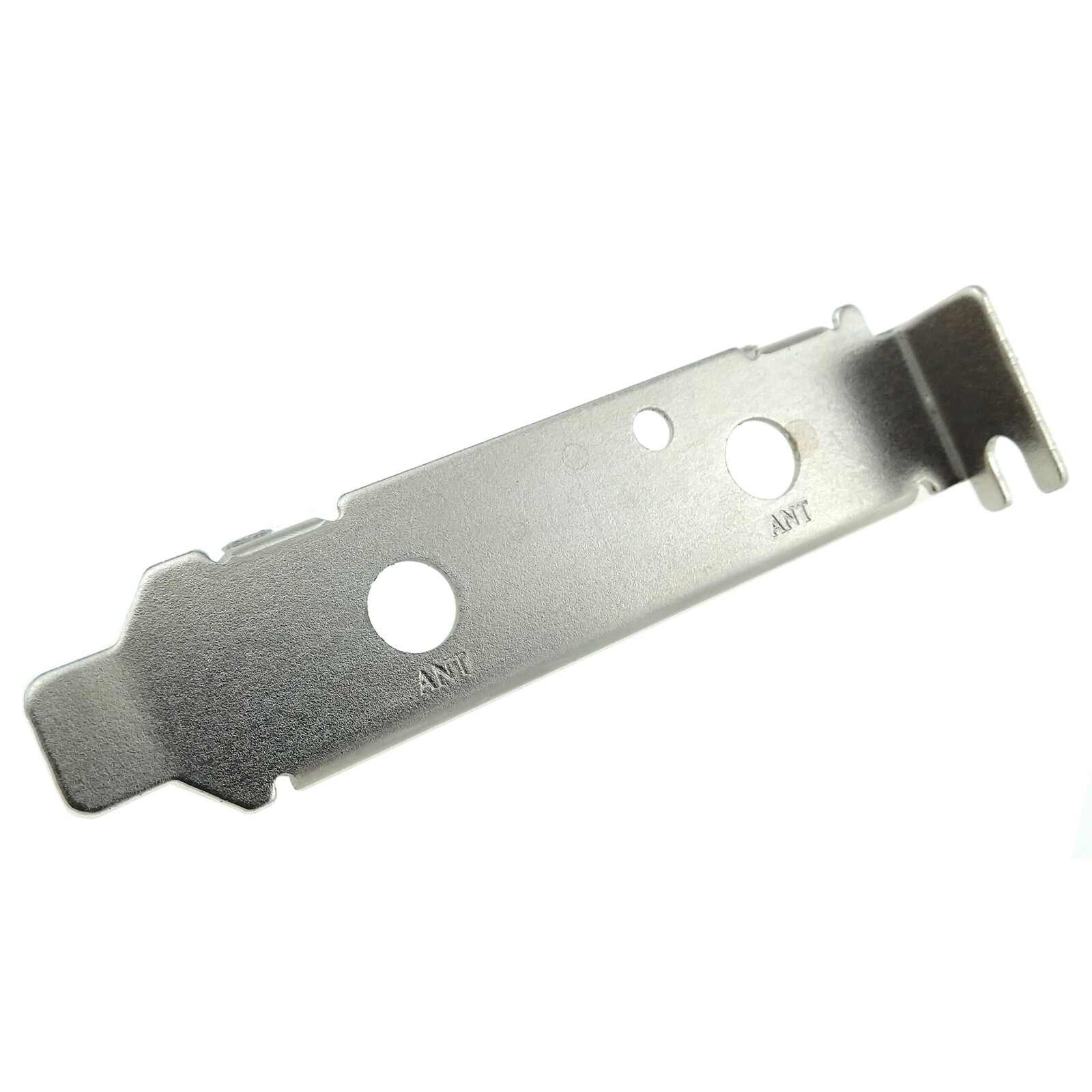 Low Profile 2 Hole Rear Panel Desktop PC Back Bracket for Wireless Antenna Cable