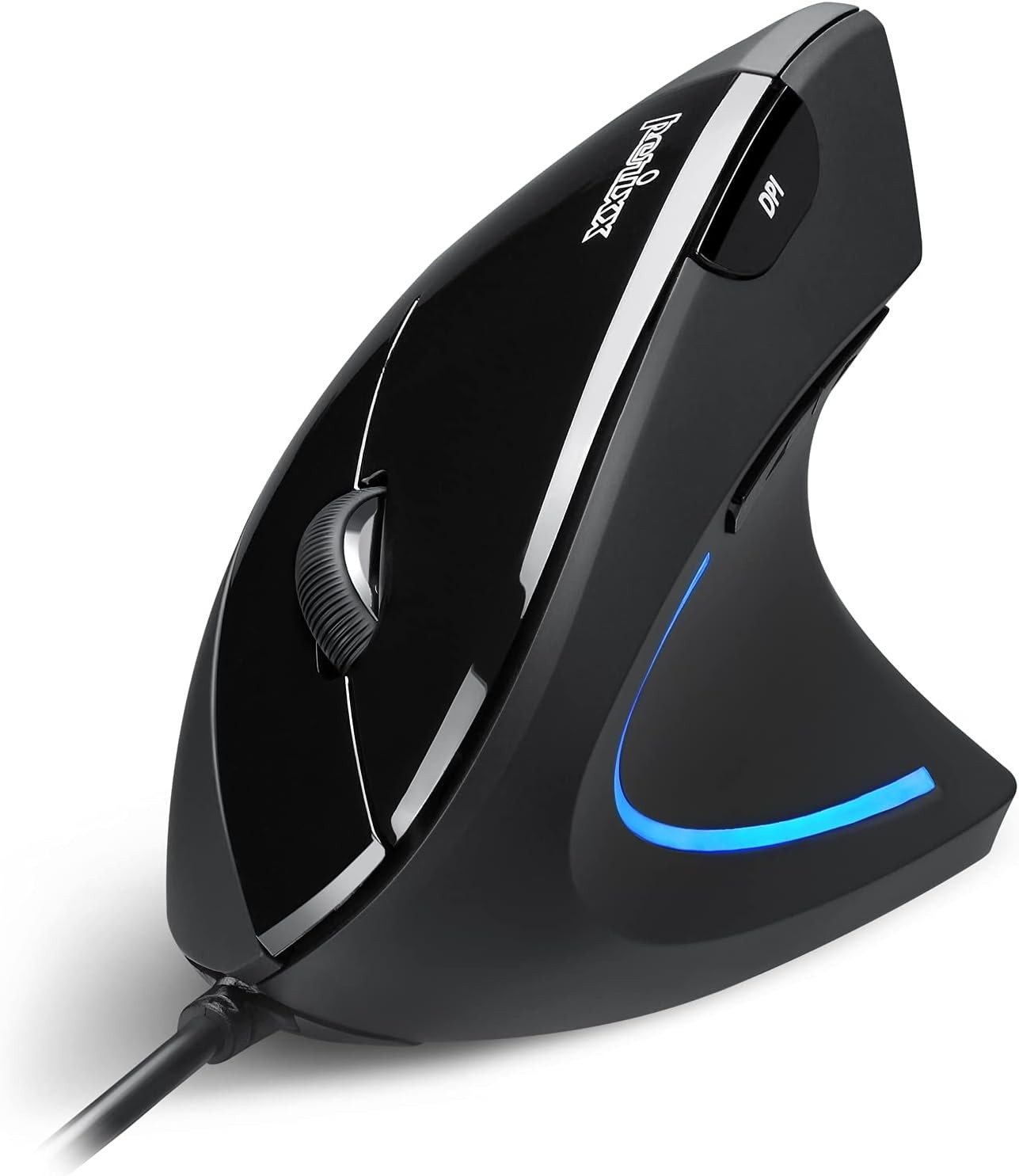 PERIMICE-513 Wired Ergonomic Vertical Mouse - 6 Buttons with 1000/1600/3200/6400