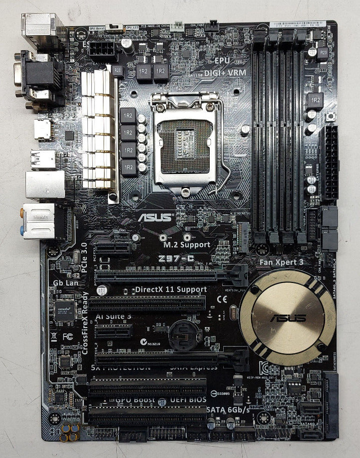 ASUS Z97-C Intel Socket LGA1150 HDMI SATA 6G USB3.0 Desktop Motherboard