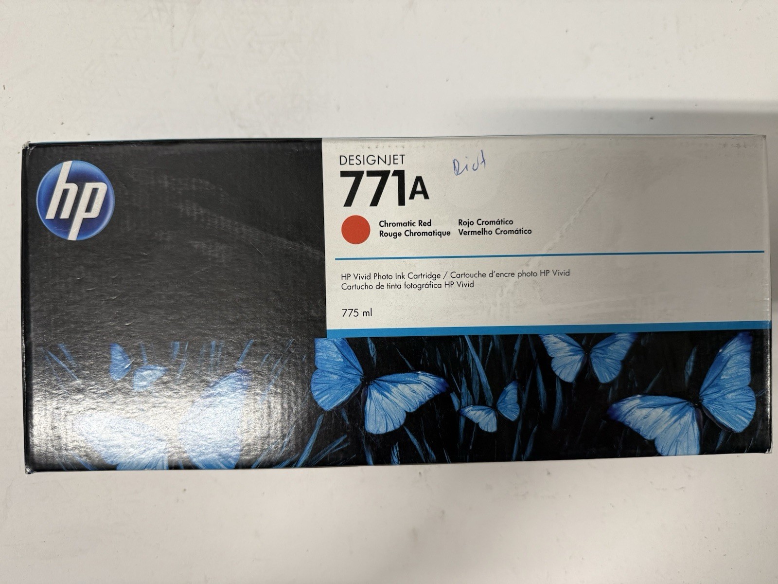 HP 771A Chromatic Red ink cartridge B6Y16A New  OEM Genuine Sealed- 2020