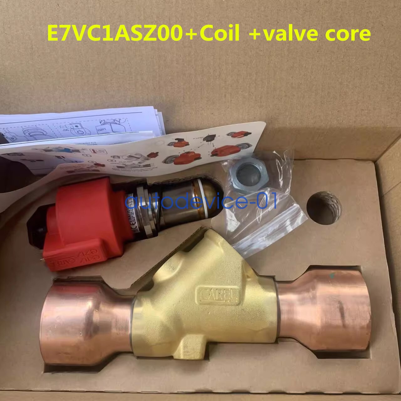 1set NEW CAREL Electronic Expansion Valve E7VC1ASZ00 Coil and valve core