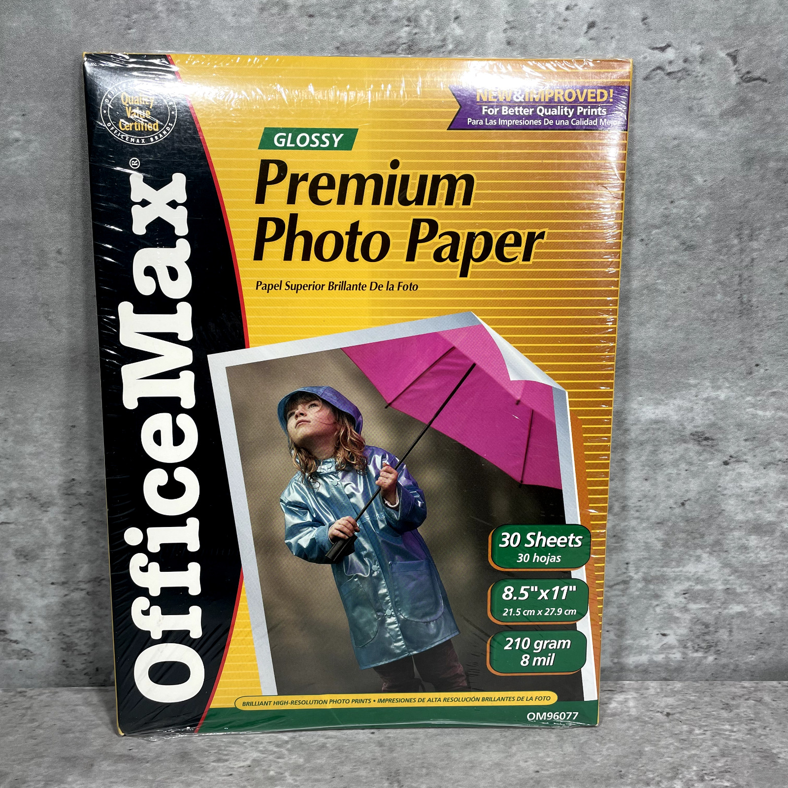 Office Max Premium Photo Paper Glossy 30 Sheets 8.5