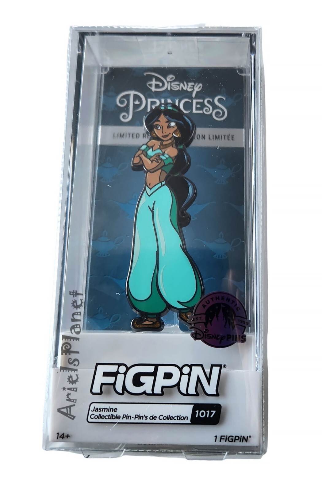 Disney Parks FIGPIN #1017 Jasmine Limited Release Standalone Pin