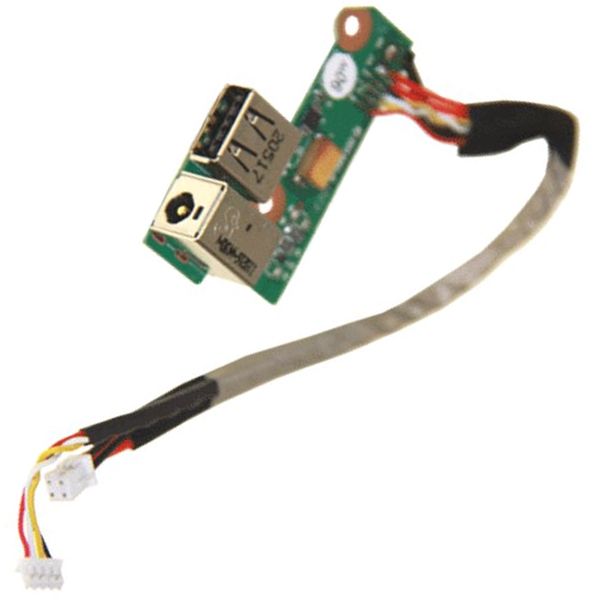 FOR HP F500 G6000 DV6000 USB DC Power Jack Board Cables 431445-001 34AT8DB0017