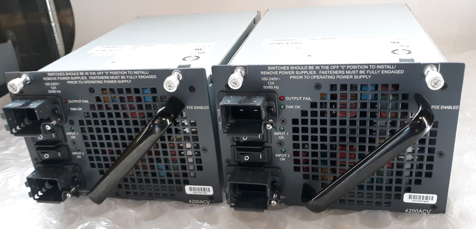 Pair of Astec PWR-C45-4200ACV AA24410 4200W 341-0083-04 Power Supply
