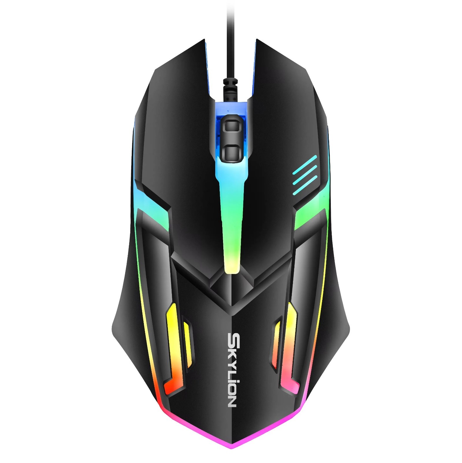 F1 Wired Gaming Mouse 3 Button Colorful LED Lighting USB PC Laptop Computer