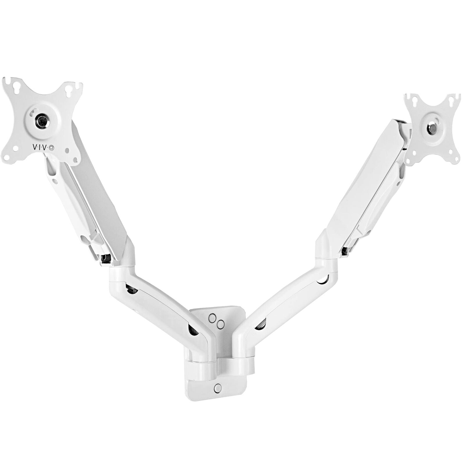 VIVO Height Adjustable Pneumatic Extended Arm Dual Monitor Wall Mount Full Mo...