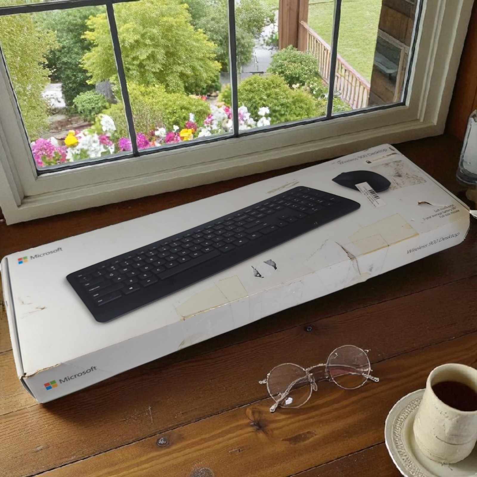 READ Microsoft Wireless 900 Desktop Wireless Keyboard & Mouse NO USB DONGLE