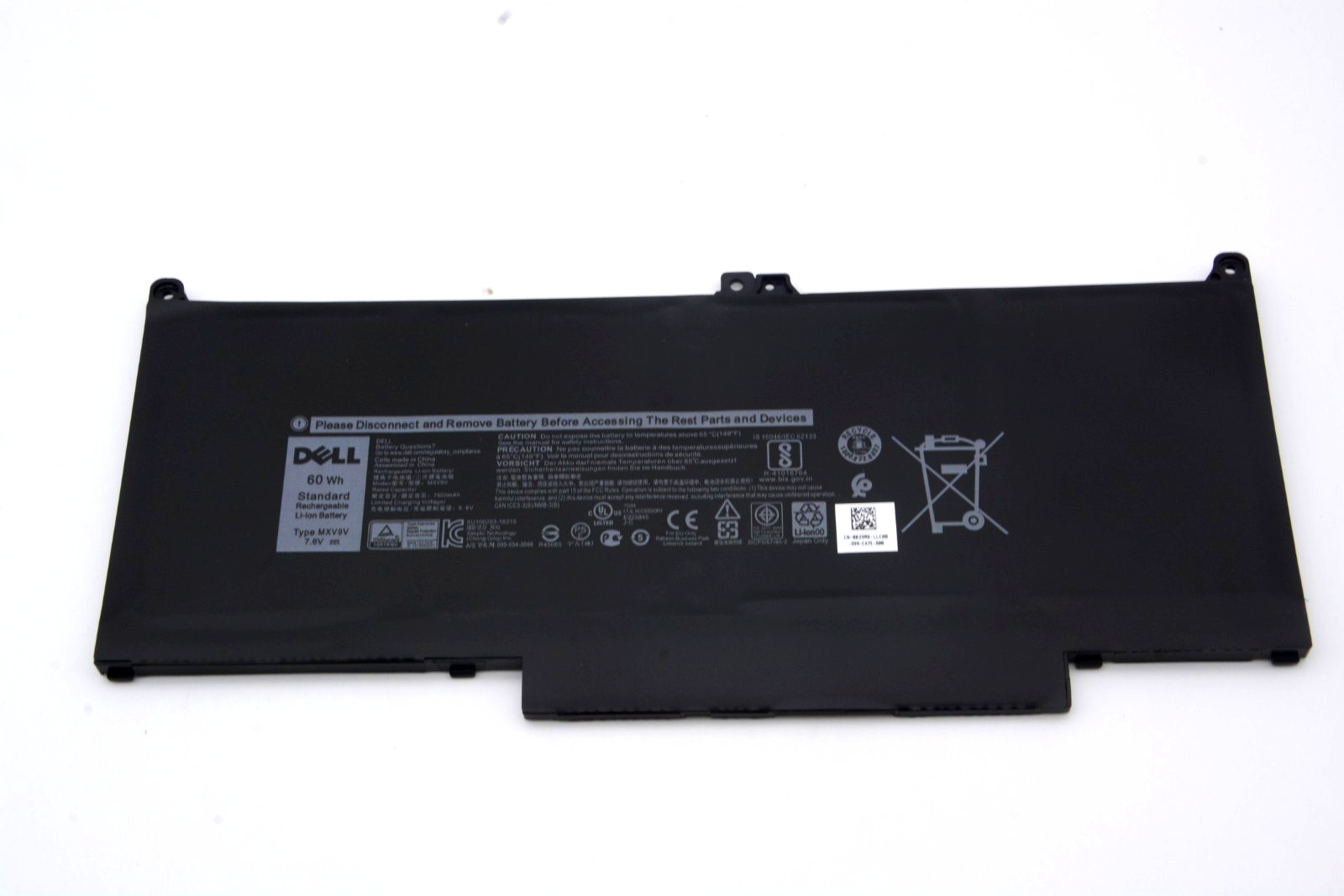 60Wh 7.6V Genuine MXV9V BatteryFor Dell Latitude 5300 5310 7300 7400 829MX N2K62