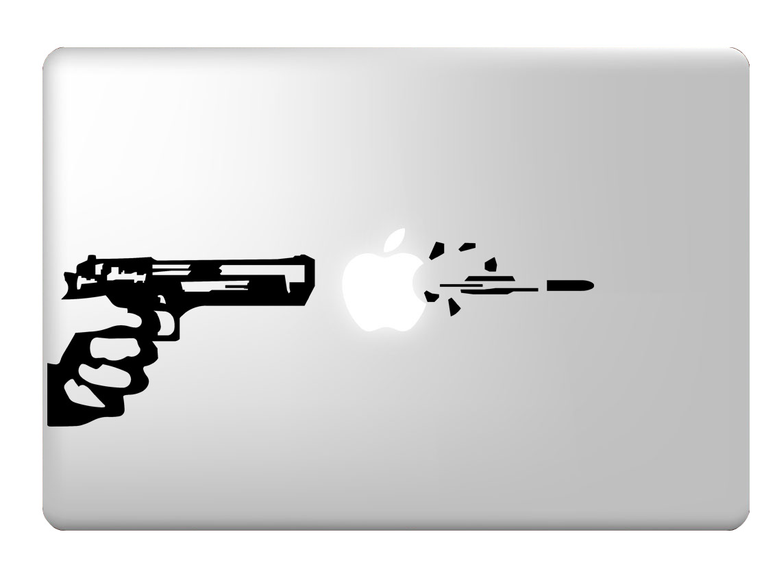 Gun Vinyl Decal Sticker For MacBook Air Pro Mac 11\