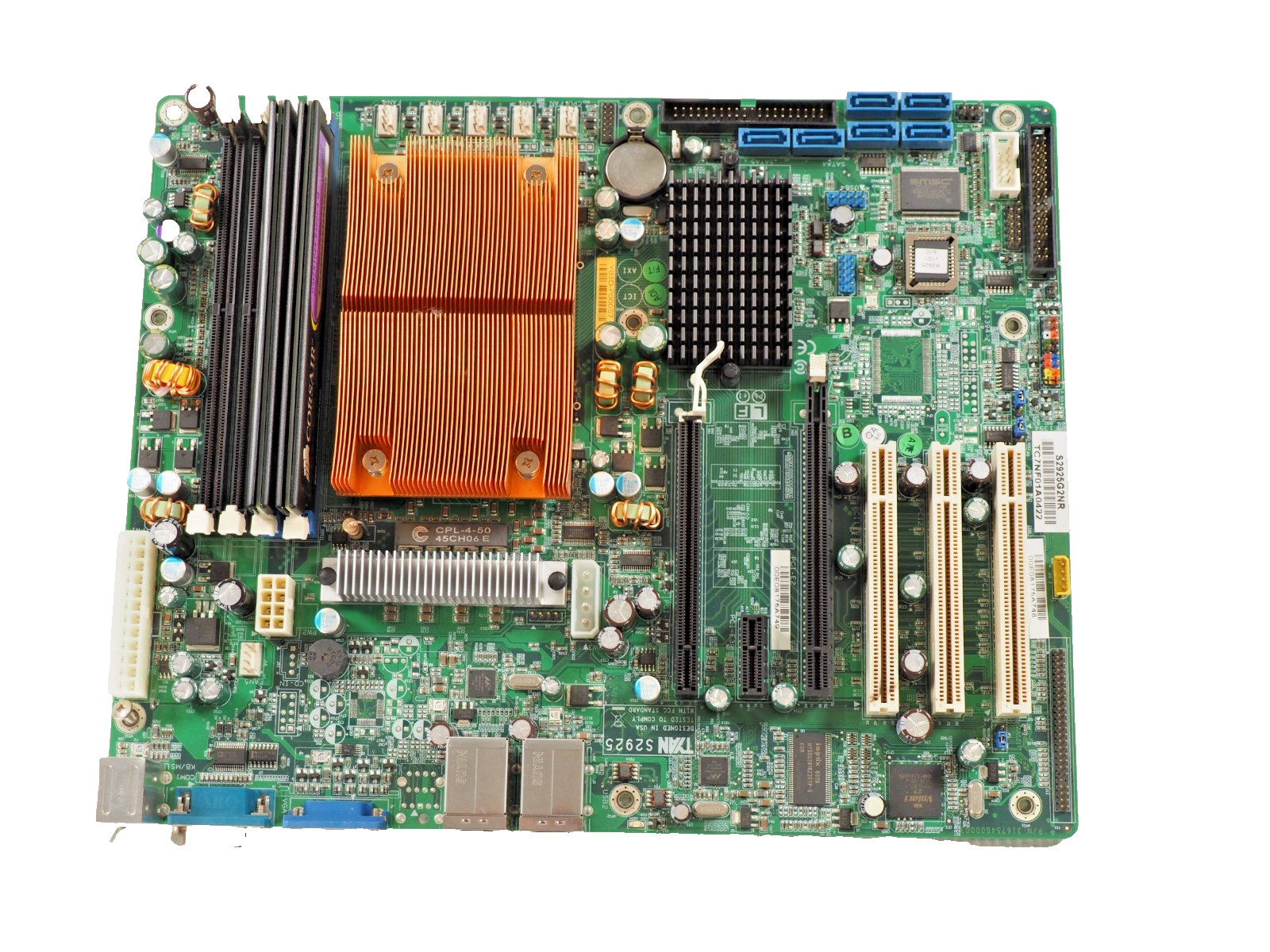 Tyan S2925 Tomcat Motherboard CPL-4 Single Socket w/AMD Opertron, 2*1GB DDR2 RAM