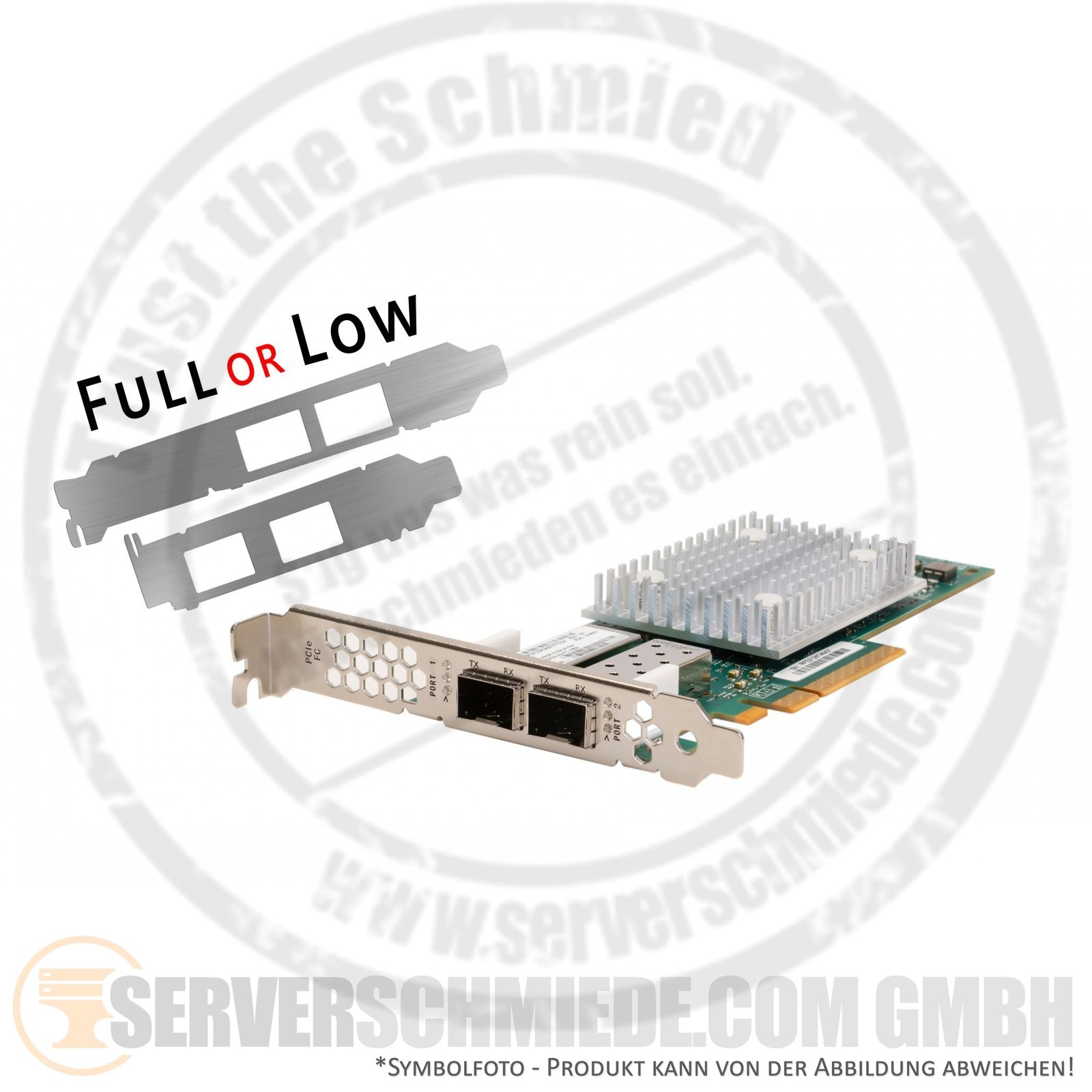 HP SN1610Q Qlogic 2x 32Gb FC QLE2742 PCIe x8 Fibre Channel Controller HBA P9M76A