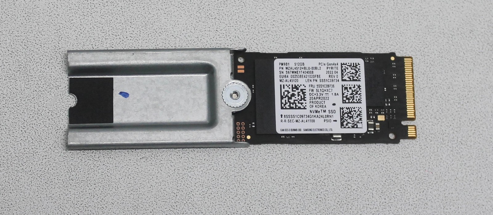 MZAL4512HBLU-00BL2 SAMSUNG SSD 512GB PM9B1 2242 PCIe Gen4x4 GRADE A