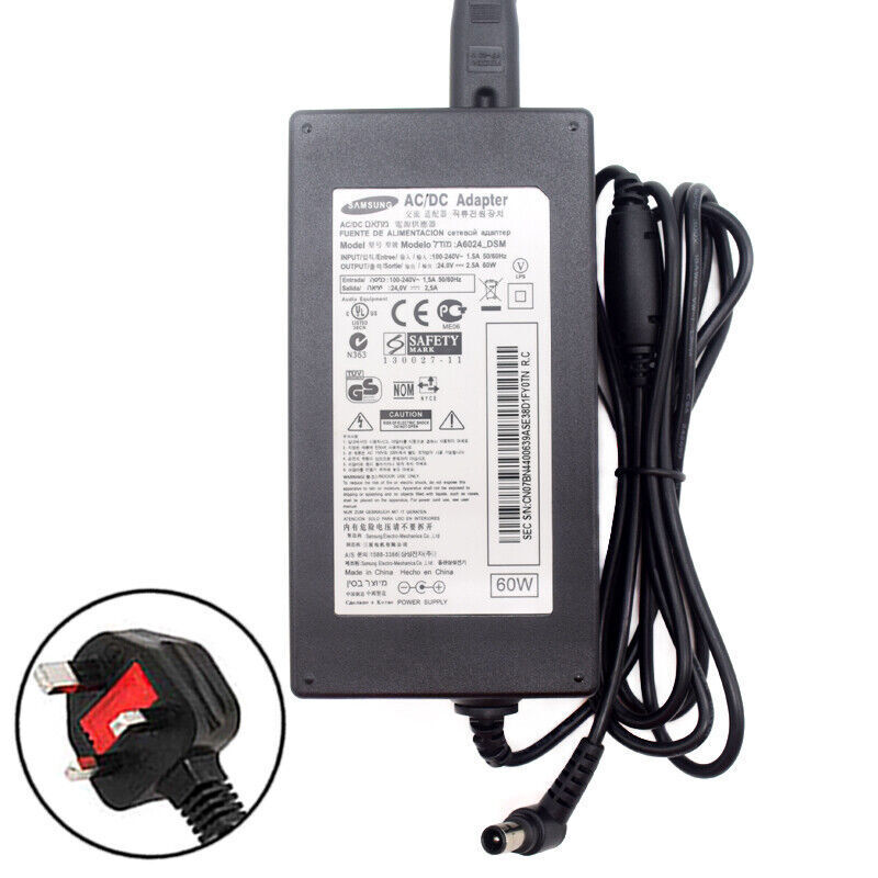 24V AC/DC Adapter 60W Power Supply A6024_DSM for Samsung BN44-00639A TC750