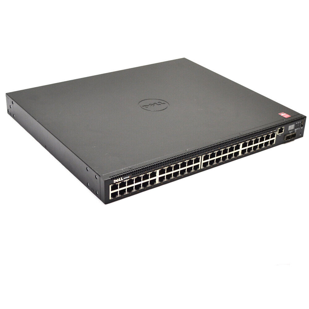 Dell N2048P PoE Ethernet Switch L2 Stacking 48-Port 10/100/1000Mb SFP+ No Ears