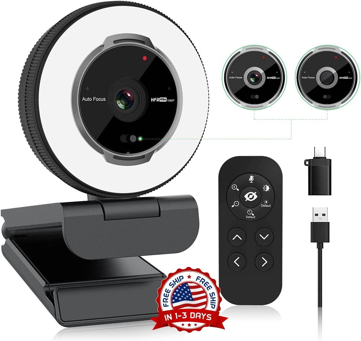 Camara Web USB HD Para Computadora PC Laptop Video Confencias Con Mic y Trípode