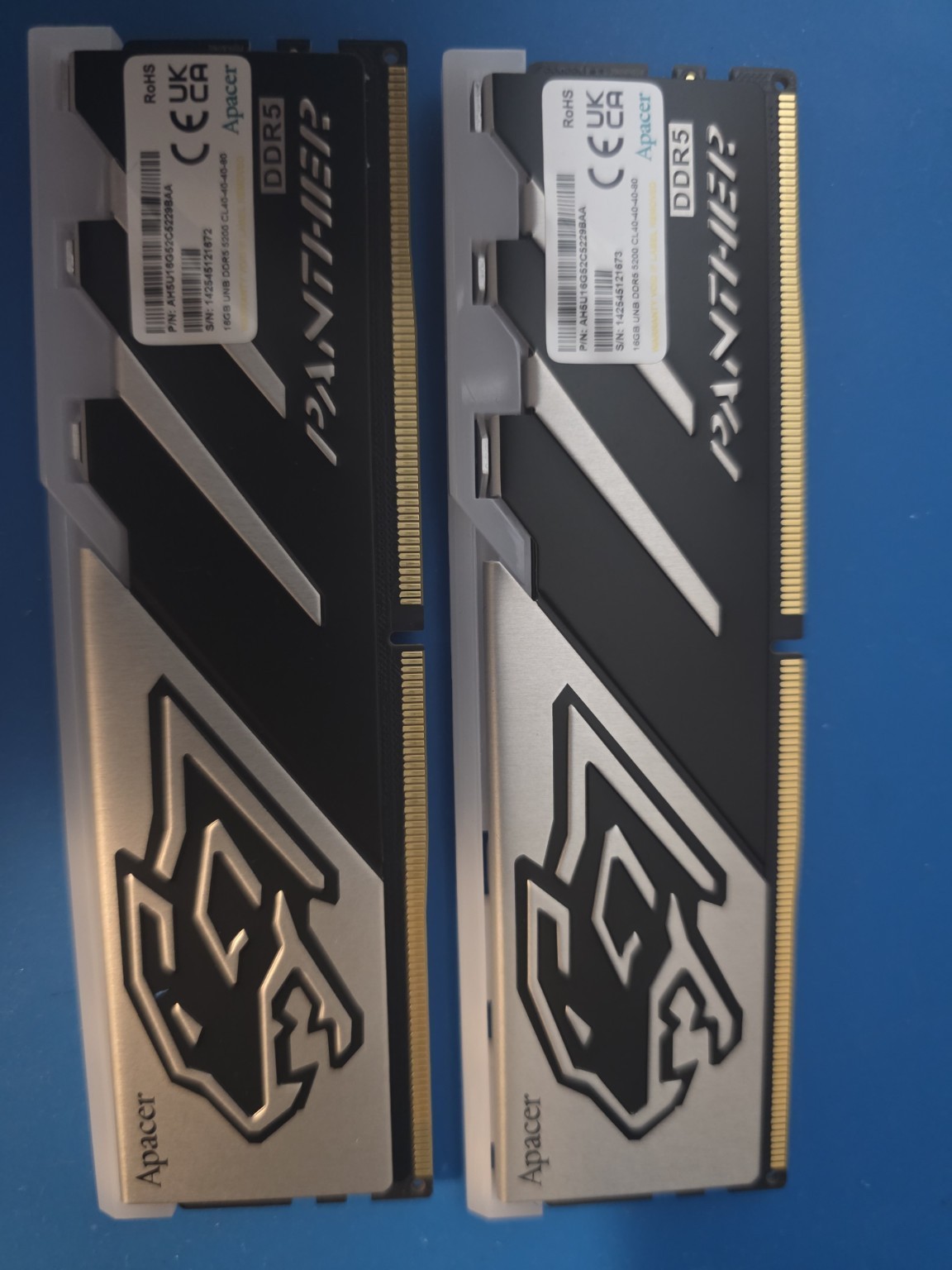Apacer PANTHER 32GB DDR5-5200 CL40 Desktop Memory Kit – 2×16GB
