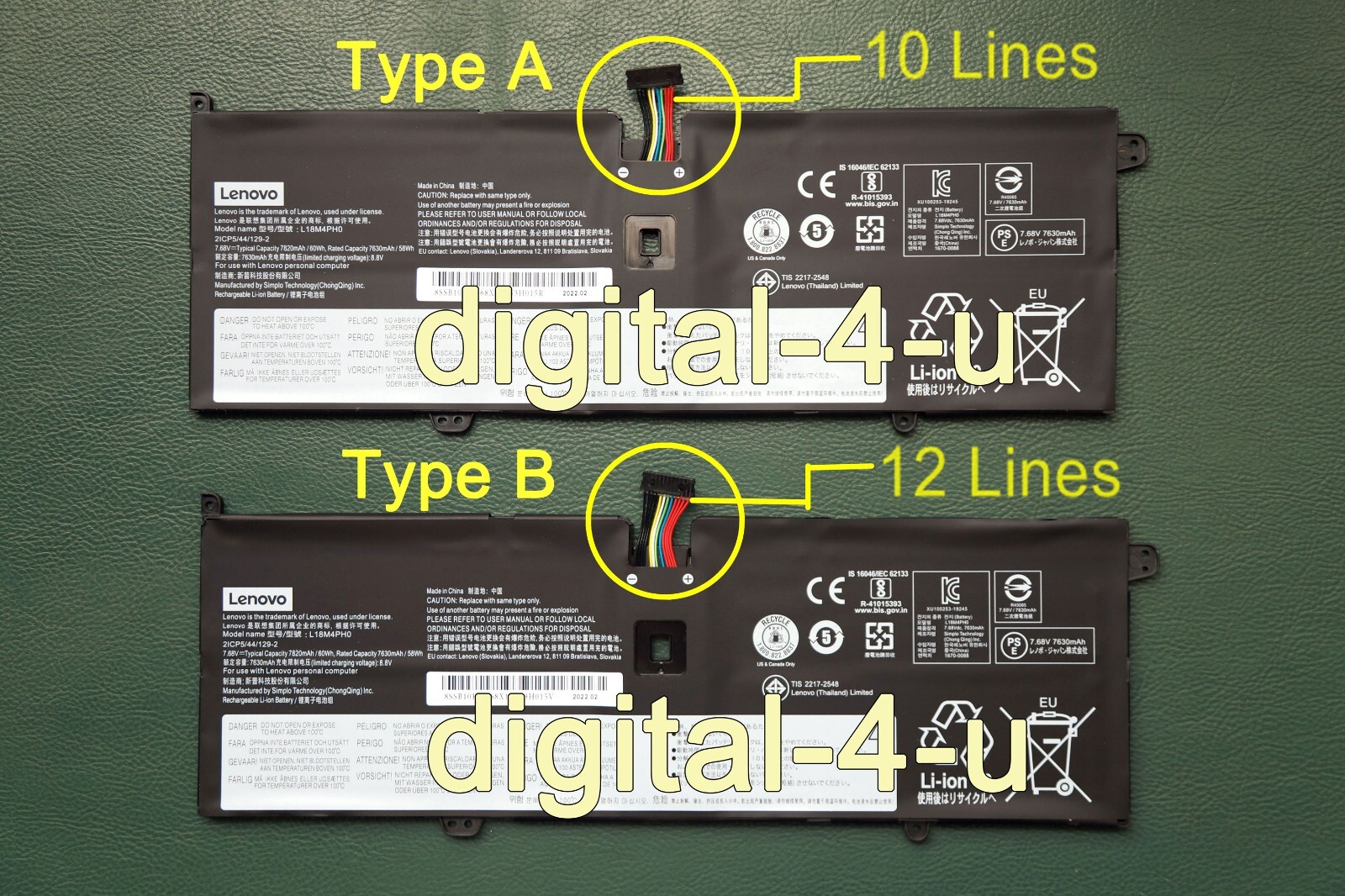 Genuine L18M4PH0 L18C4PH0 Battery For Lenovo Yoga C940 C940-14IIL C940 SP/A