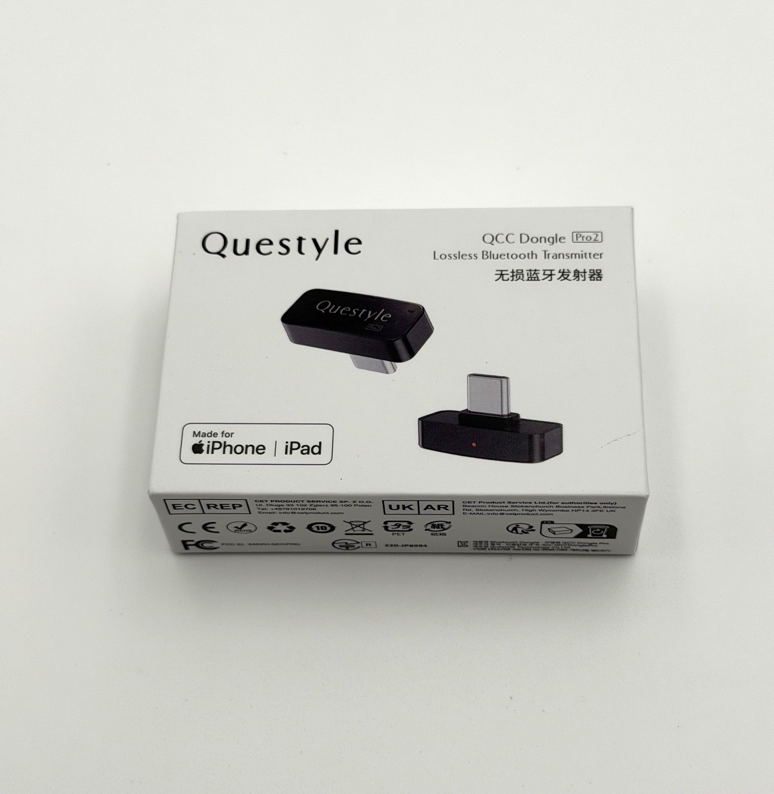 Questyle QCC Dongle Pro2 USB-C (MFi Certified) Bluetooth 6.1 Audio Adapter