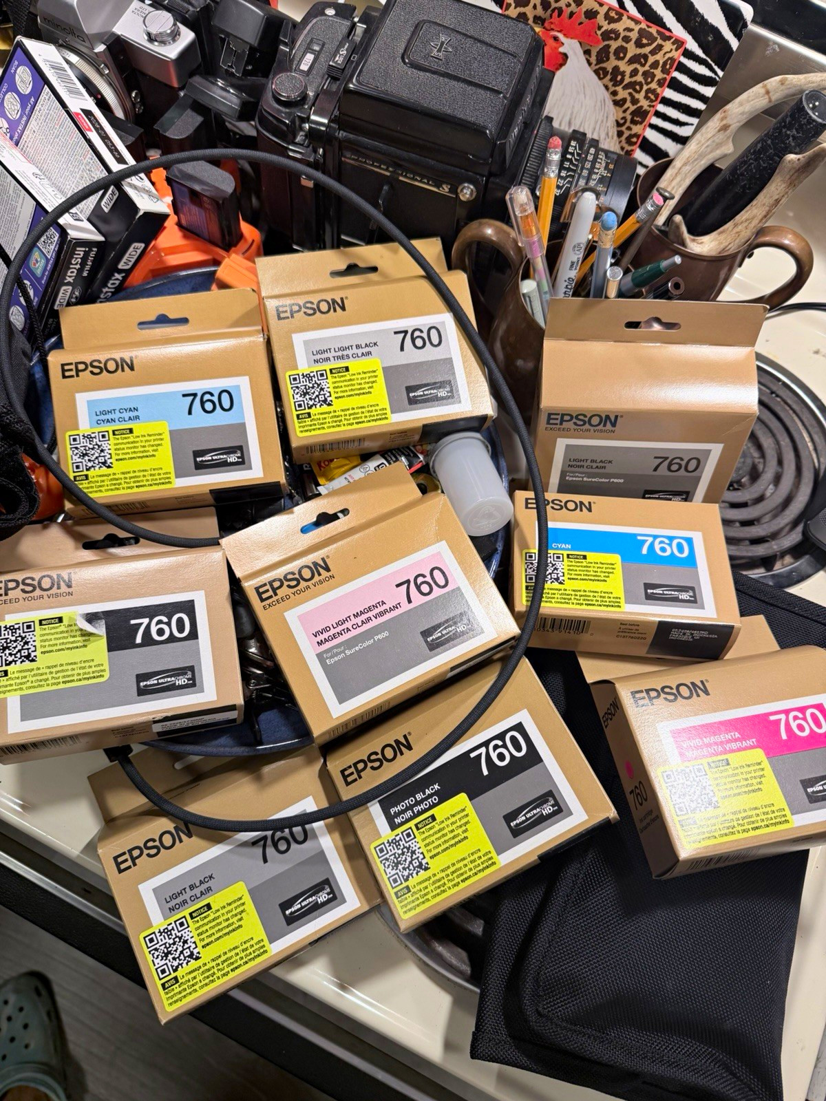 Epson 760 Genuine Ink Set Matte & Photo Black Ink for SureColor P600