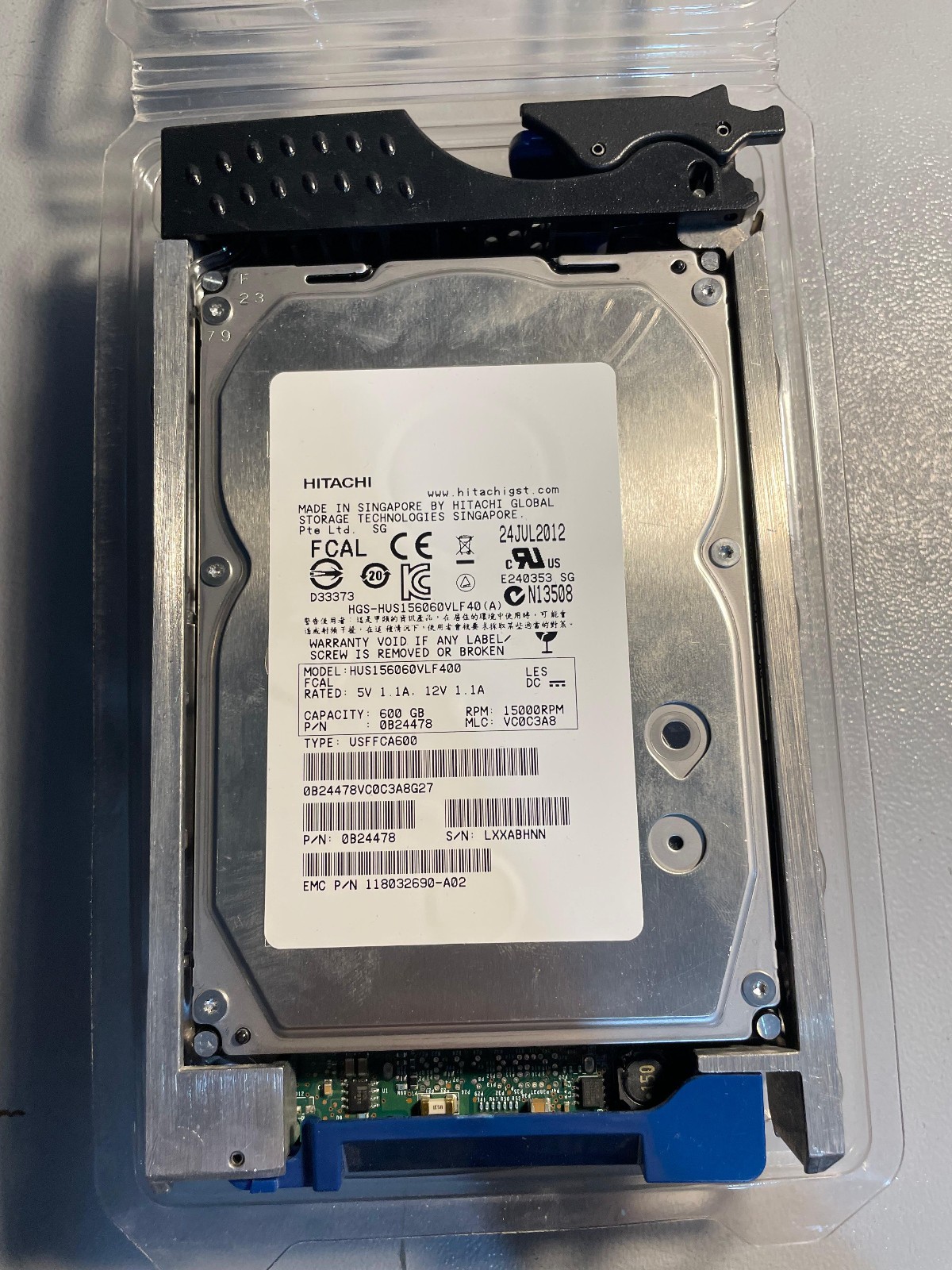 Hitachi Ultrastar HUS156060VLF400 600GB 3.5” SAS HDD 15K RPM