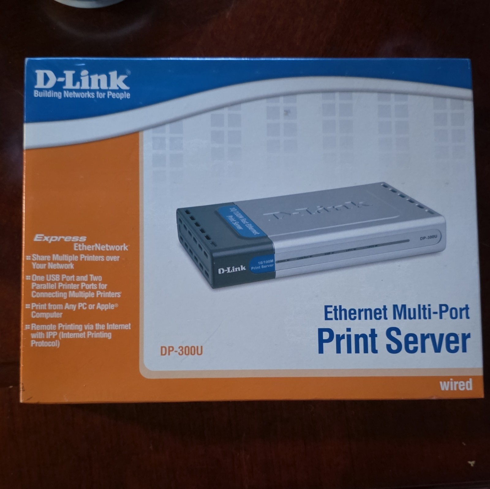 NEW SEALED IN BOX The D-Link DP-300U EXPRESS EtherNetwork Print Server. RARE