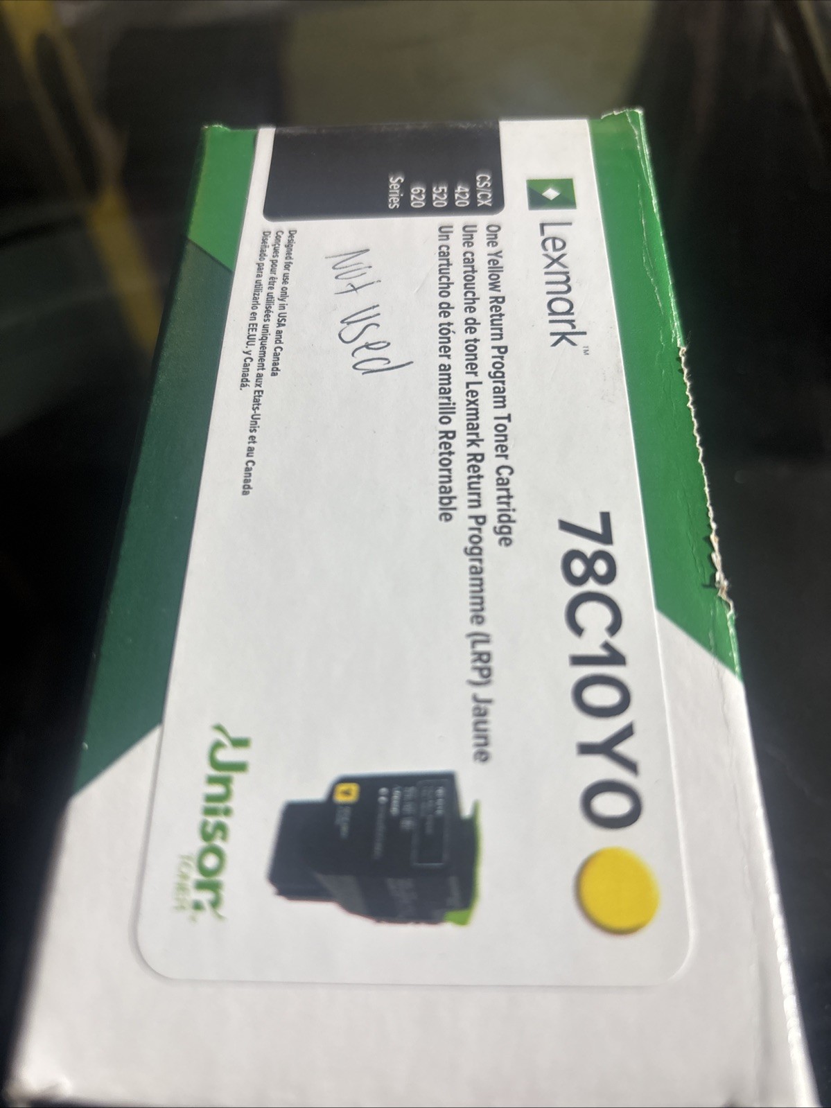 Lexmark 78C10Y0 Standard Yellow Toner Cartridge Genuine