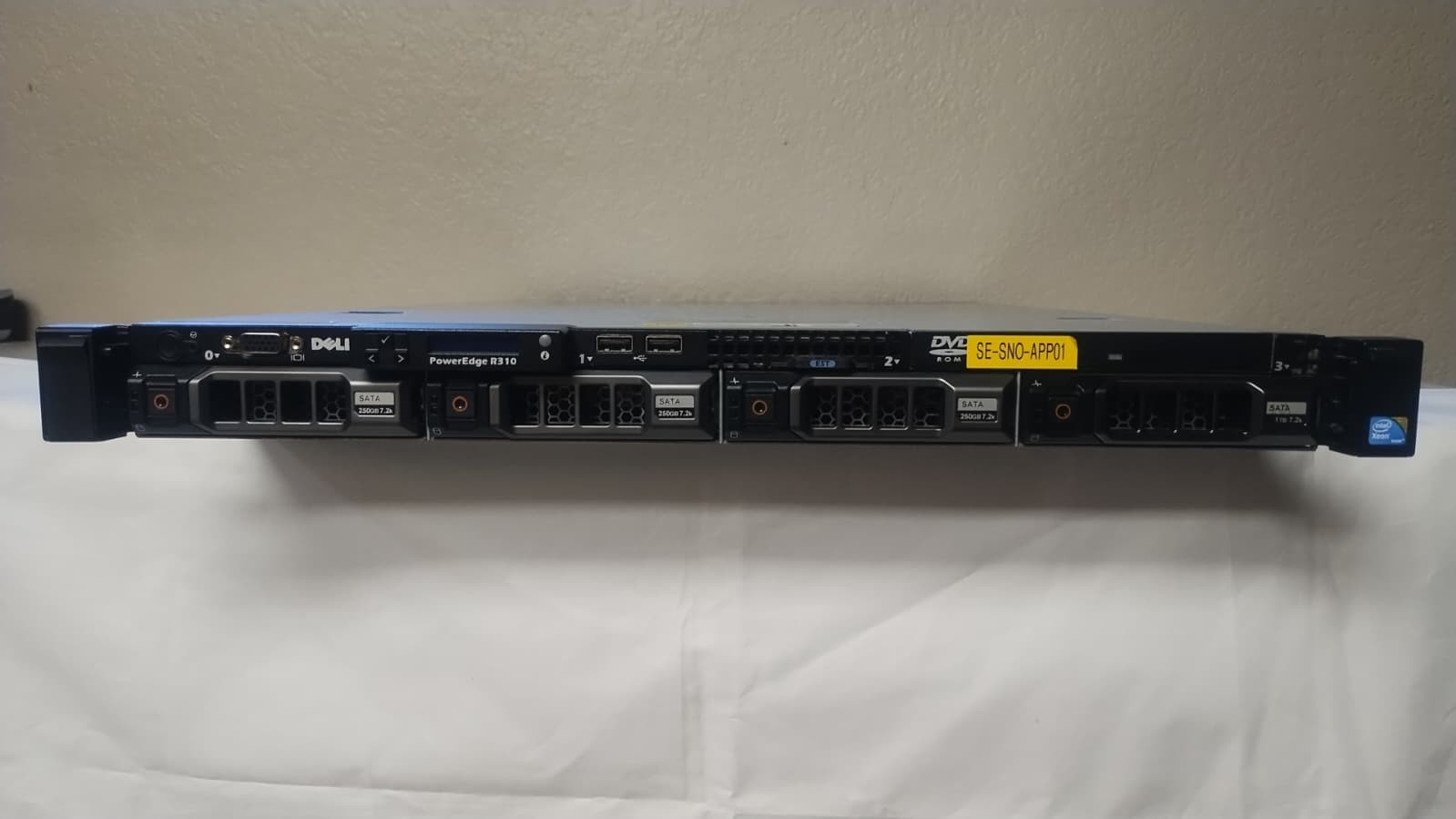 Dell PowerEdge R310 1U Server Xeon X3440 2.53GHz 4GB RAM 1TB HDD Dual PSU