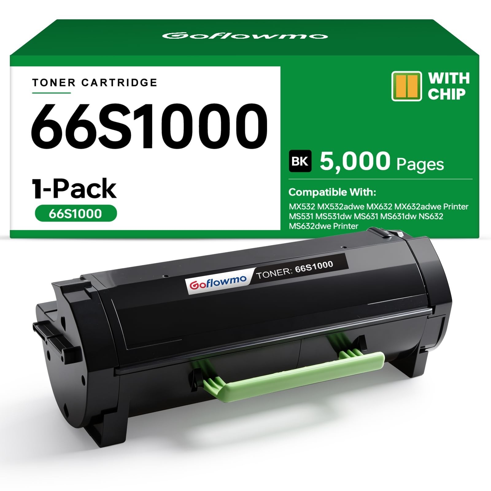 66S1000 Black Toner Cartridge for Lexmark MS531 MS631 MS632 MX532 MX632 MS531dw