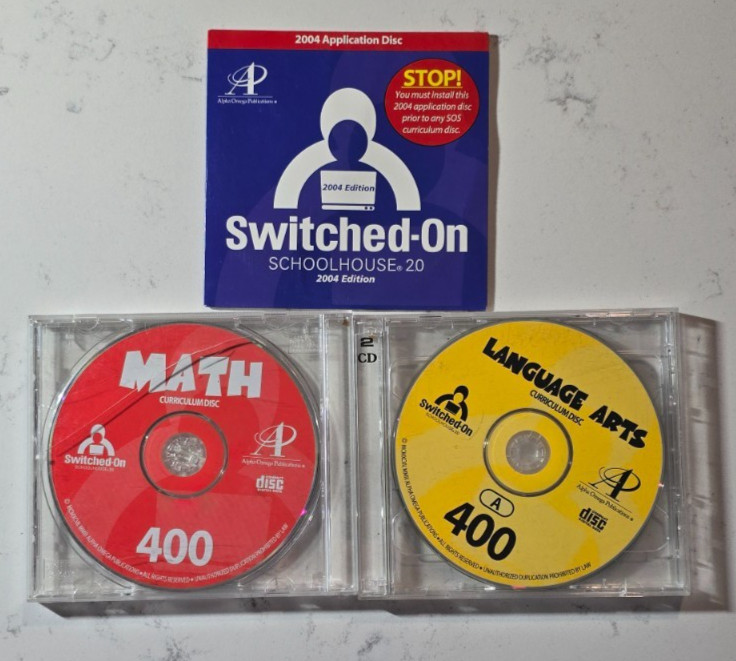 Switched-On Schoolhouse 2004 4th Grade 400 Math Language Arts AOP 2.0 CDs