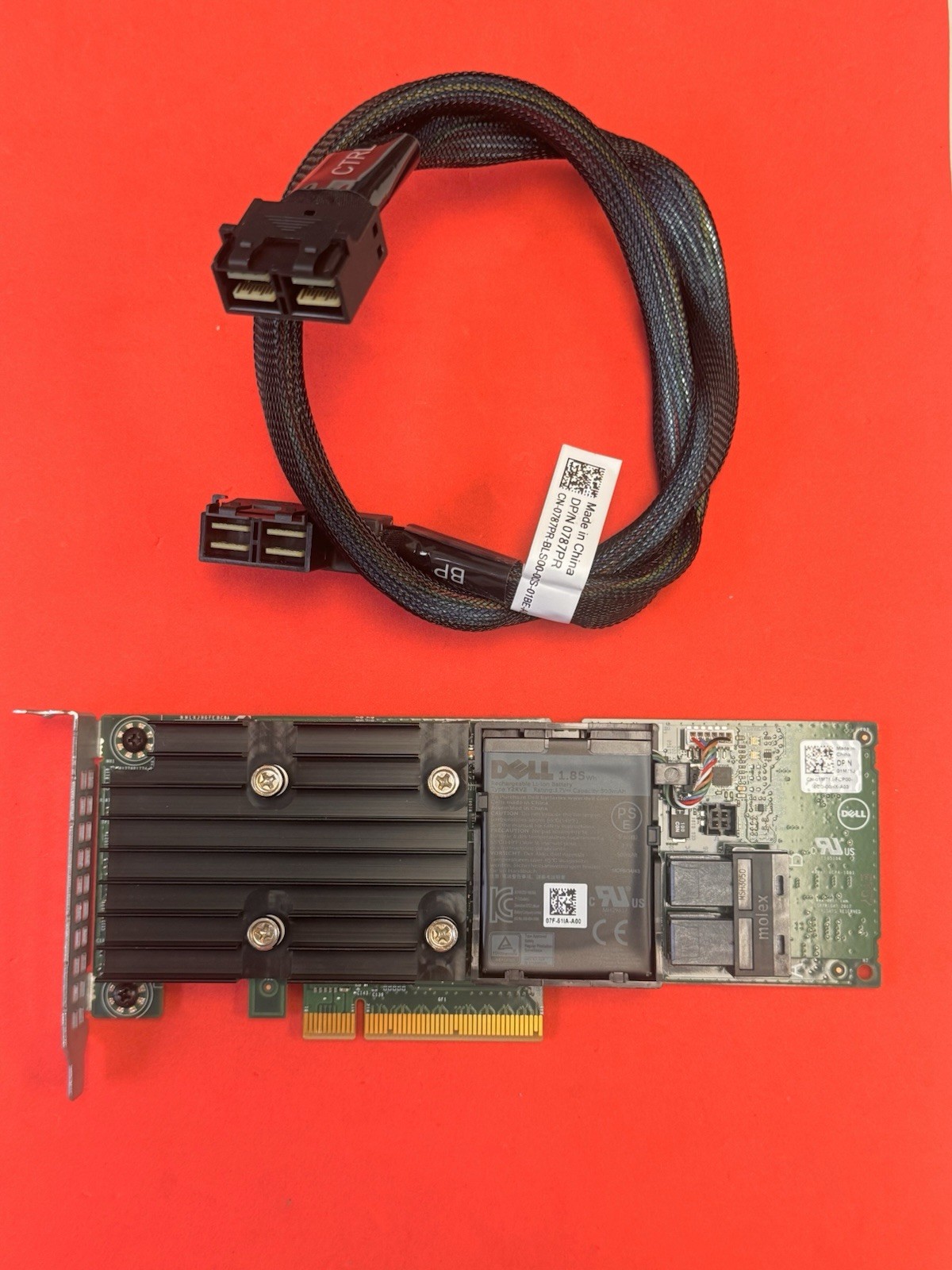 DELL PERC H740P 12GB/S SAS RAID CONTROLLER 01M71J Low Profile w/0787PR