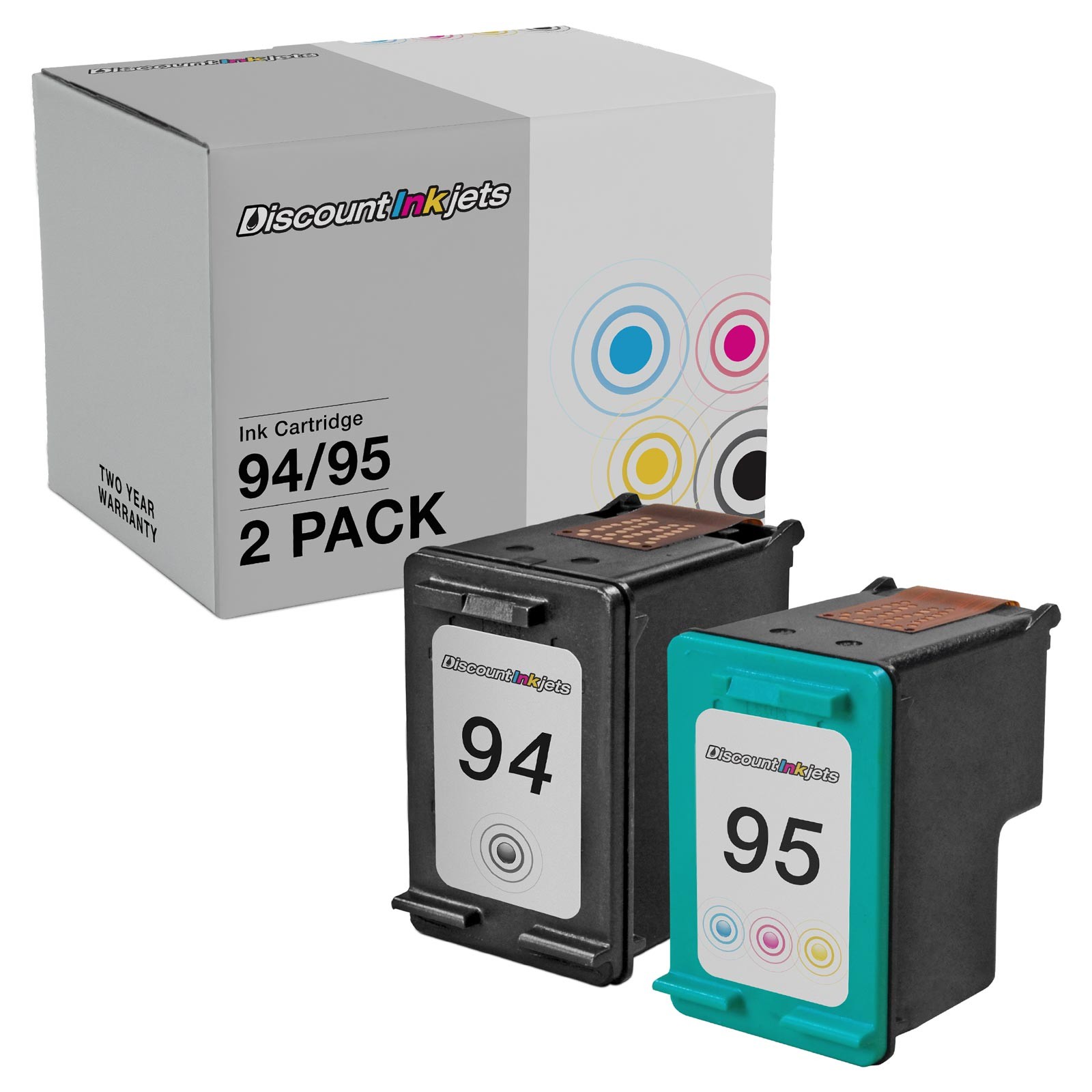 2 Ink Cartridge for HP 94 95 94 Deskjet 5740 9800 6840 460C 5743 460CB 460WBT