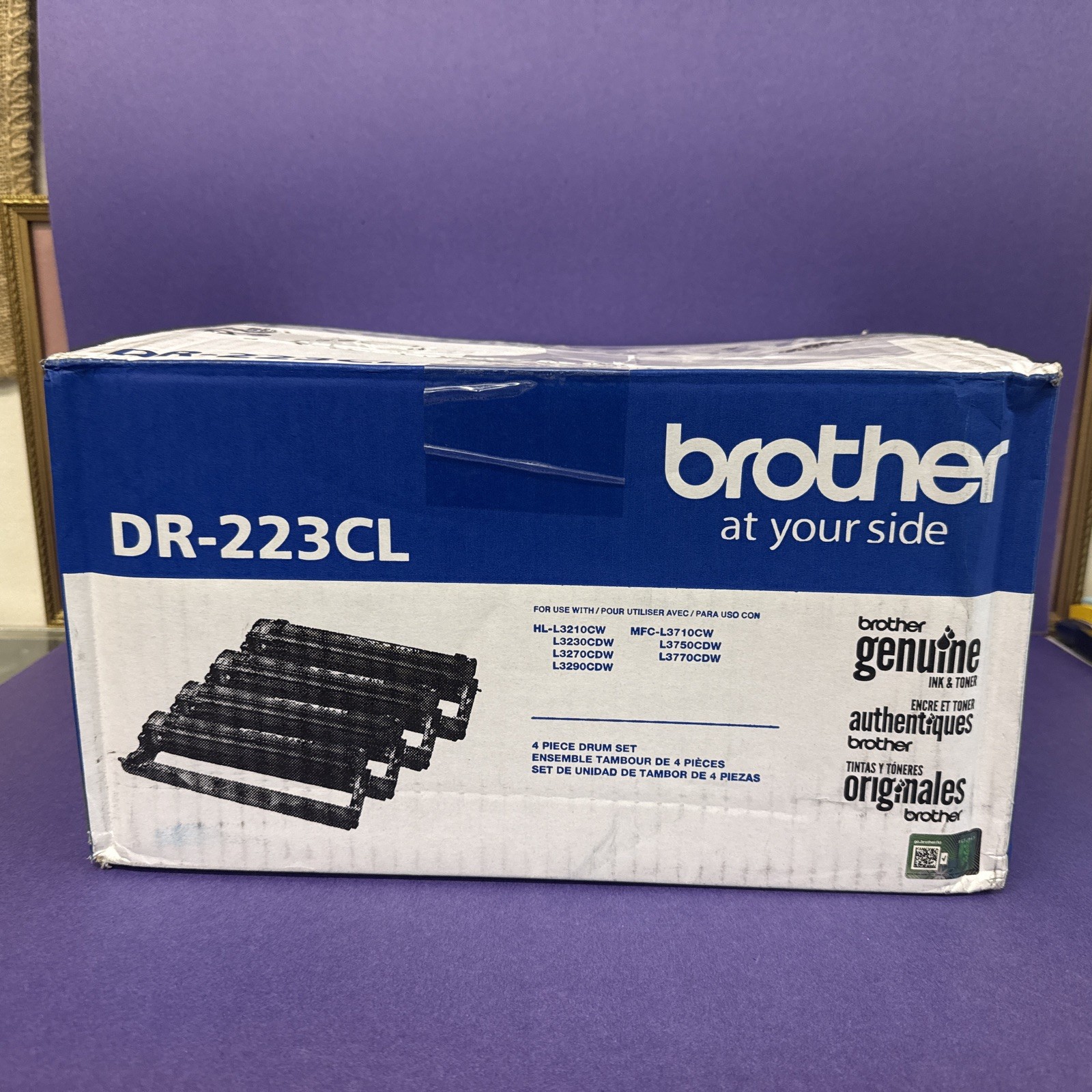 Genuine Brother DR223CL Drum Unit Set OEM HL-L3210CW MFC-L3770CDW Open Box