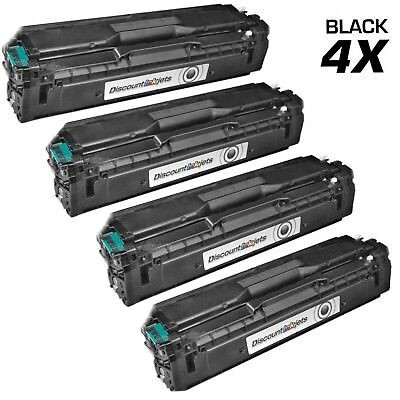 4PK CLT-K504S for Samsung 504s BLACK Toner Cartridge SL-C1860FW CLP-415 CLX-4195