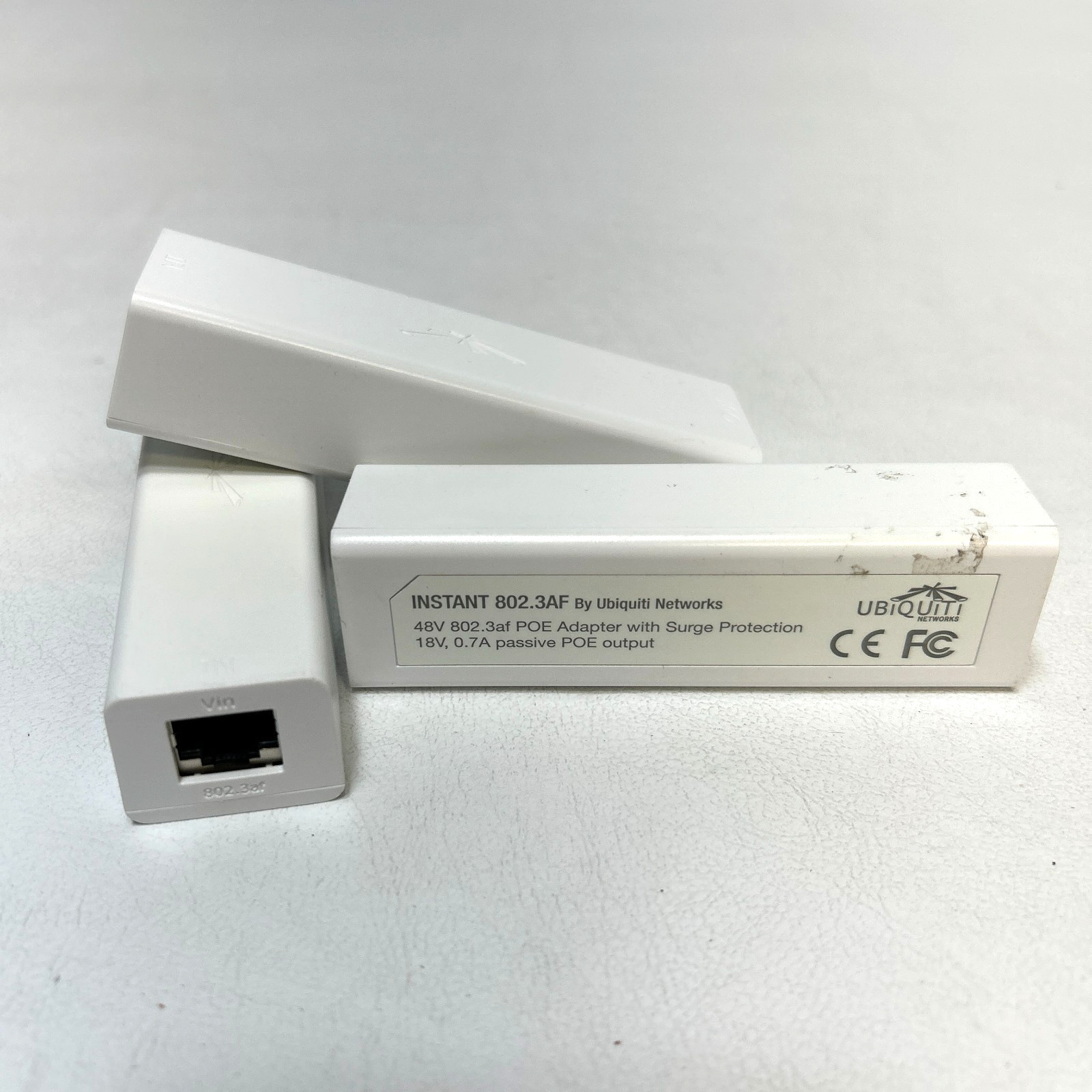 Ubiquiti Instant 802.3AF Gigabit PoE Converter Adapter Lot of 3 - 48V 18V 0.7A