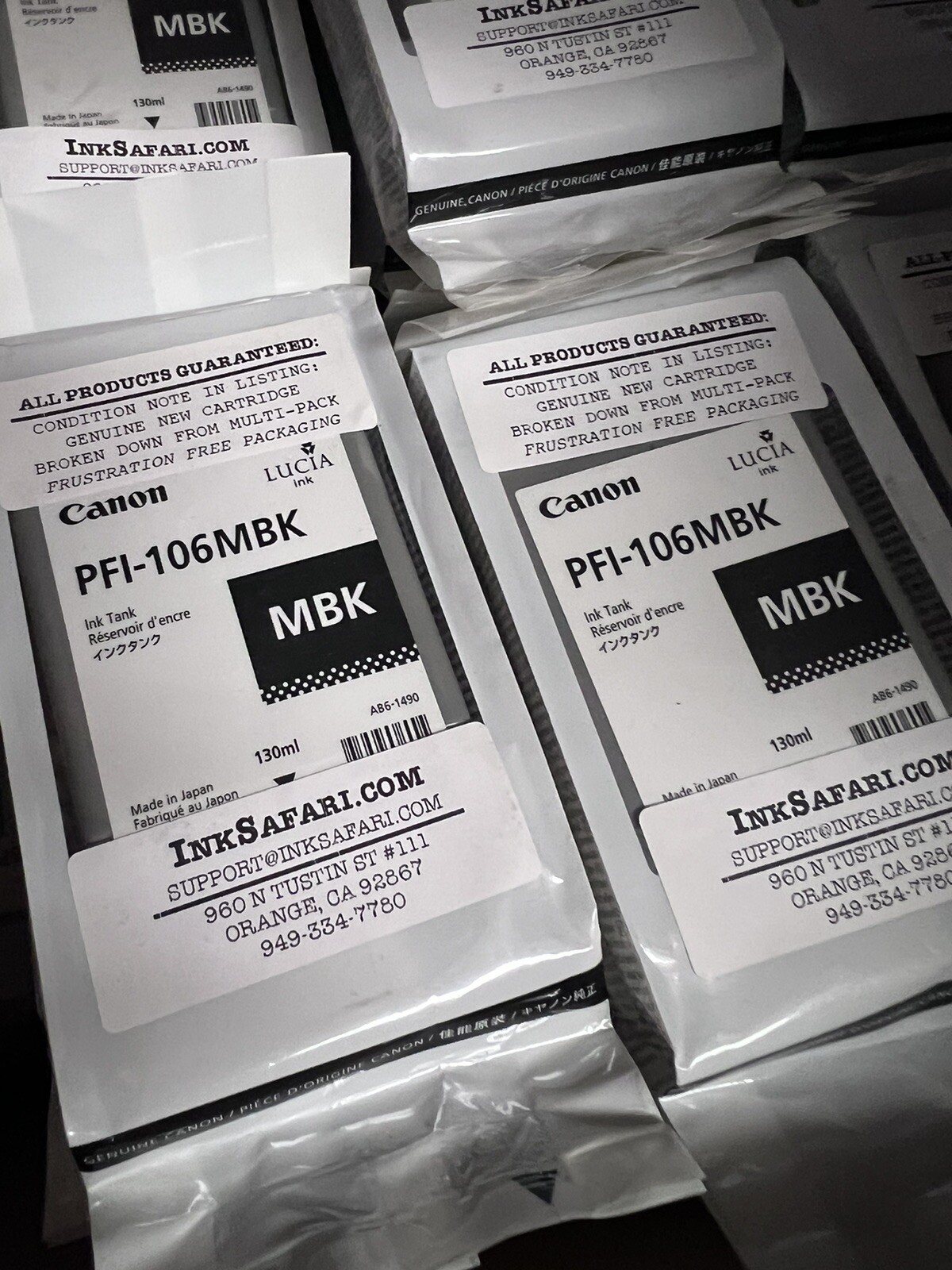 Genuine Canon PFI-106 MBK Ink Tank Expired New In Package Sealed