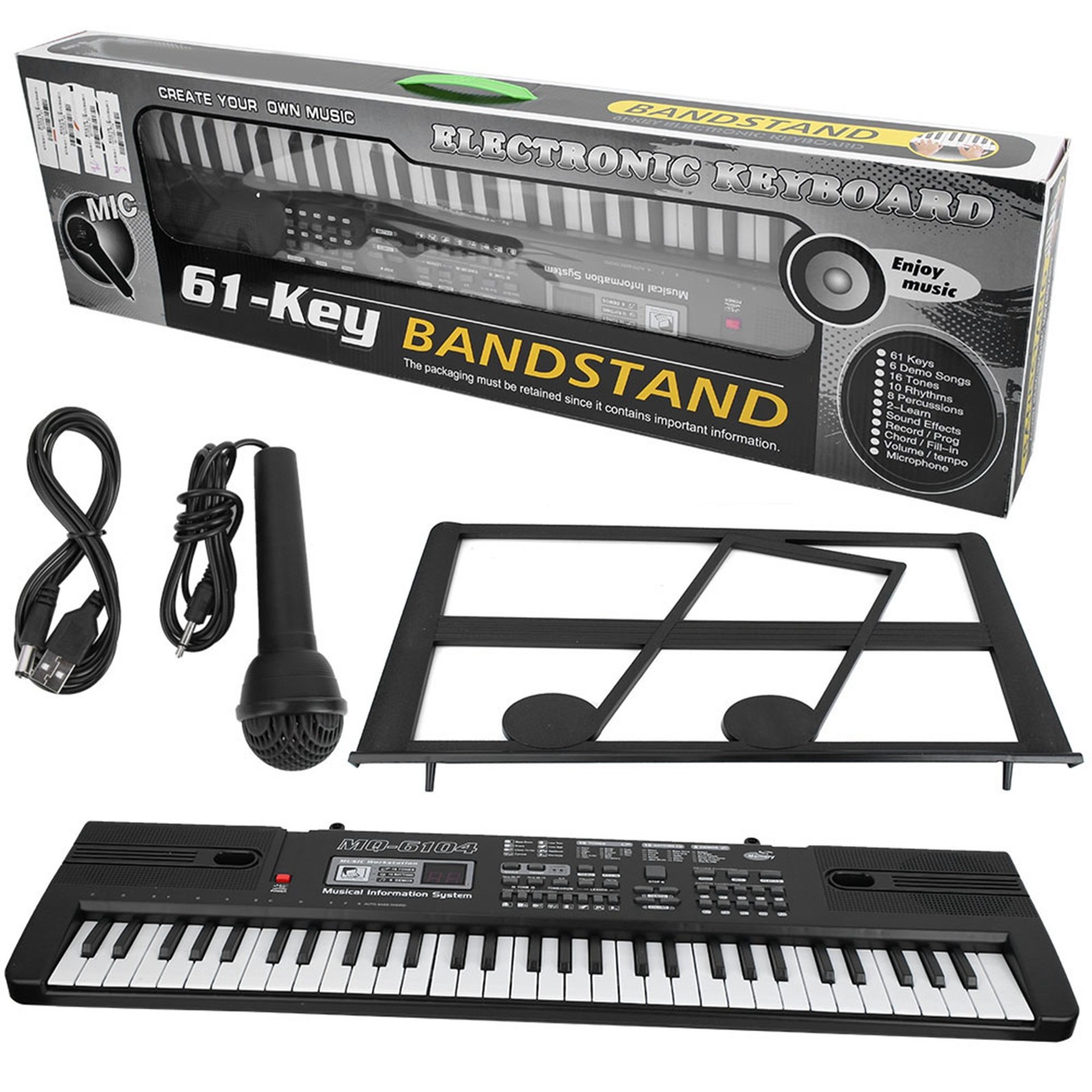16 Timbre Electronic Keyboard 6 Demo Kid Electronic Organ 10 Beat 26*7.5*2.2inch