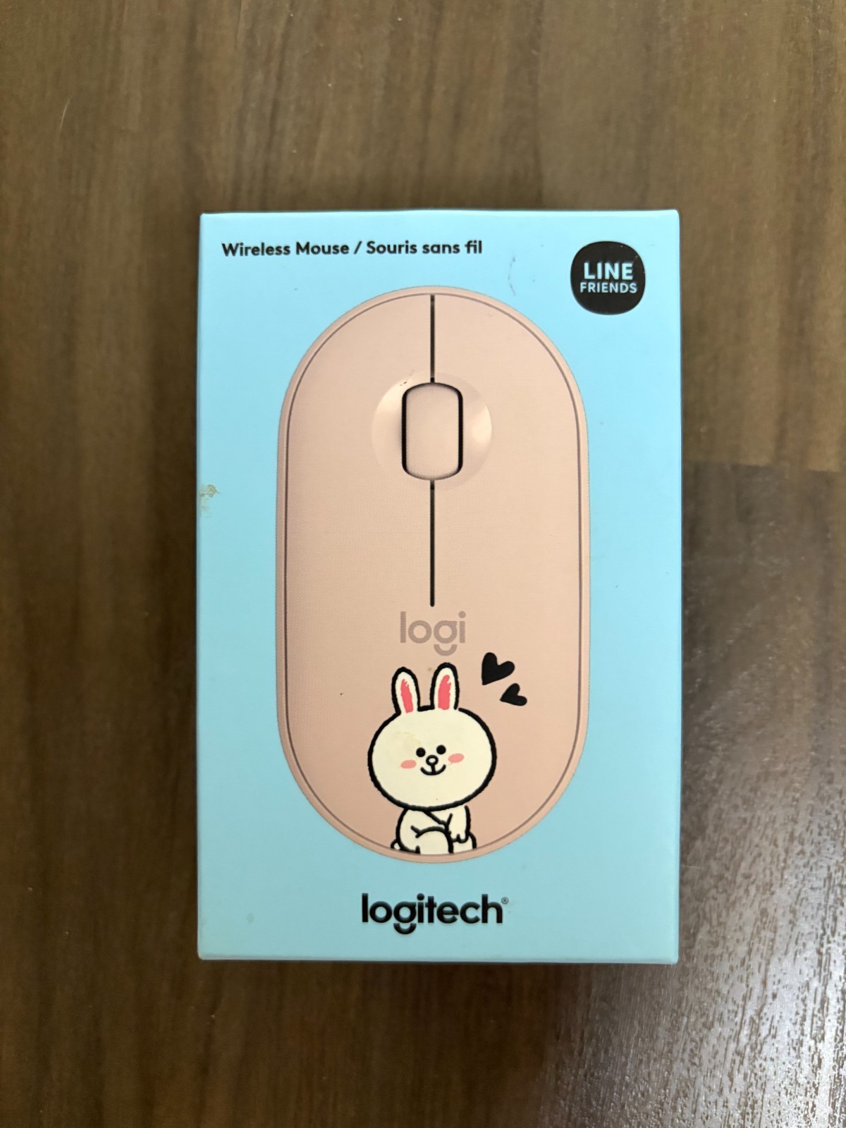 LOGITECH LINE FRIENDS CONY BLUETOOTH USB MOUSE PEBBLE M350 PINK