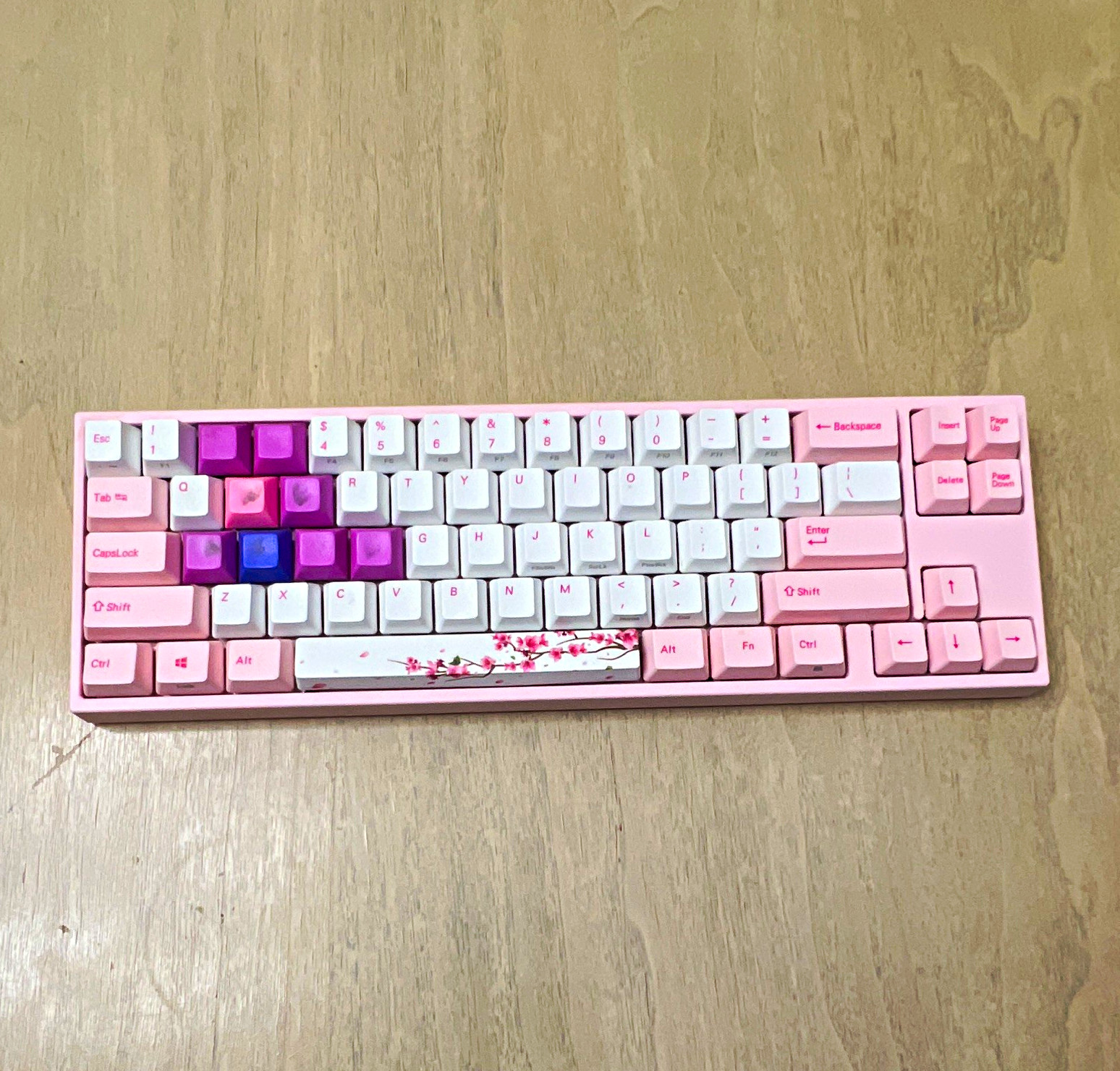 Ducky x Varmilo MIYA68-Pro Compact USB Keyboard Detachable Cable Pink/Wht/Purp