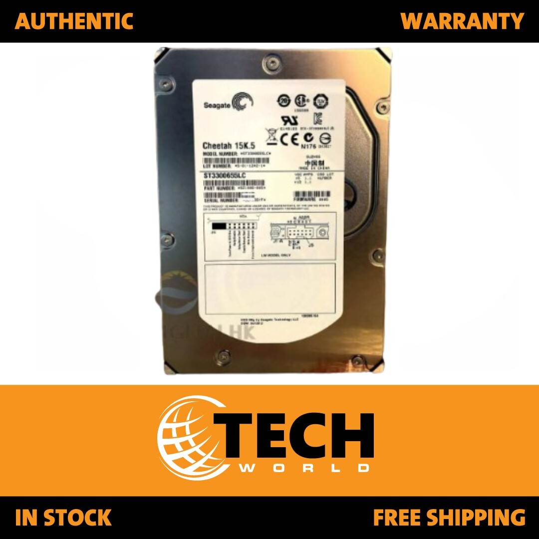 Seagate/HP ST3300655LC / BF3008B26C 15K 5 U320 300GB Internal 80PIN Hard Drive