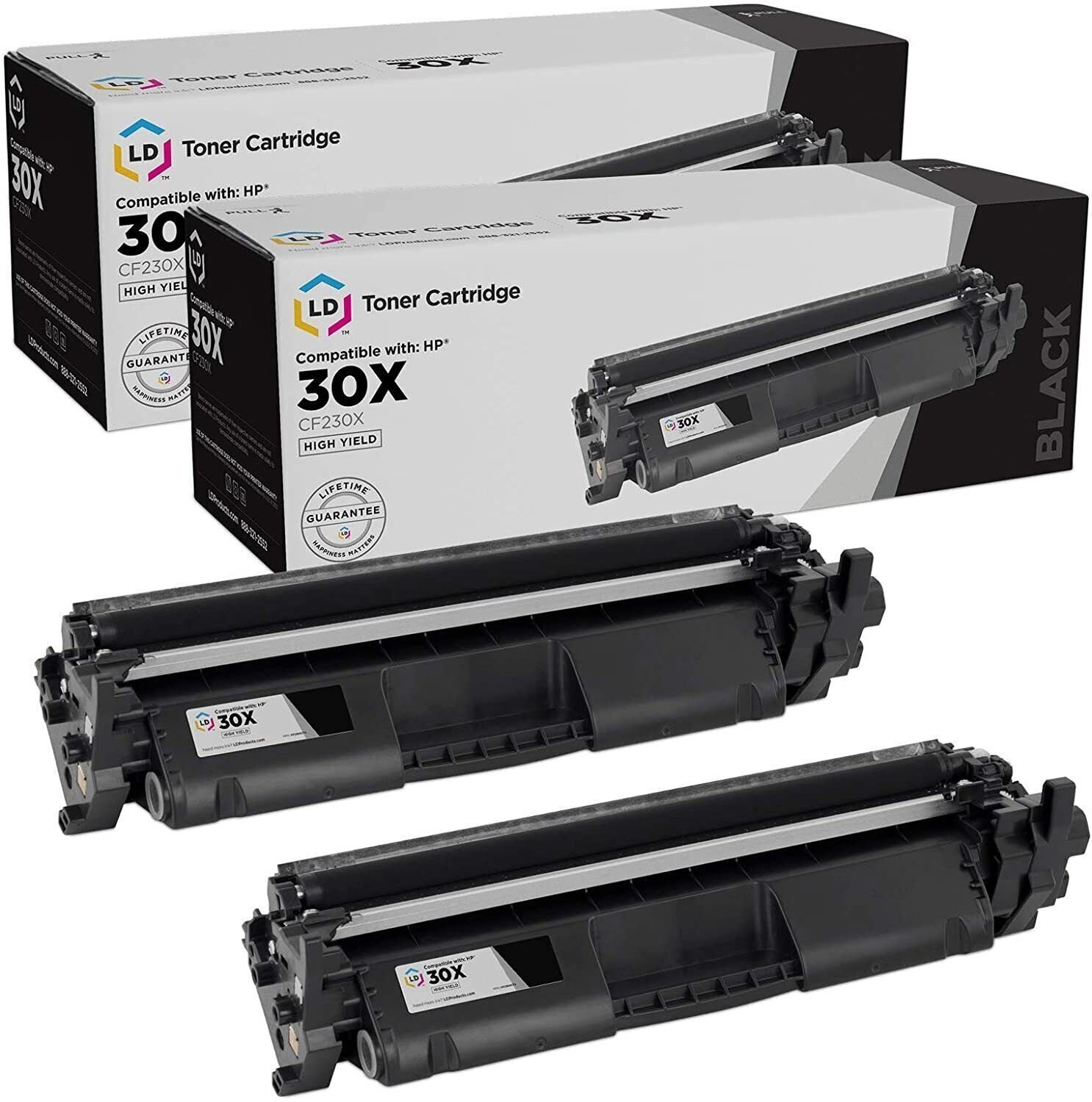 LD 3PK Replacement HP 30X CF230X HY Black Toner Cartridge LaserJet M203 MFP M227