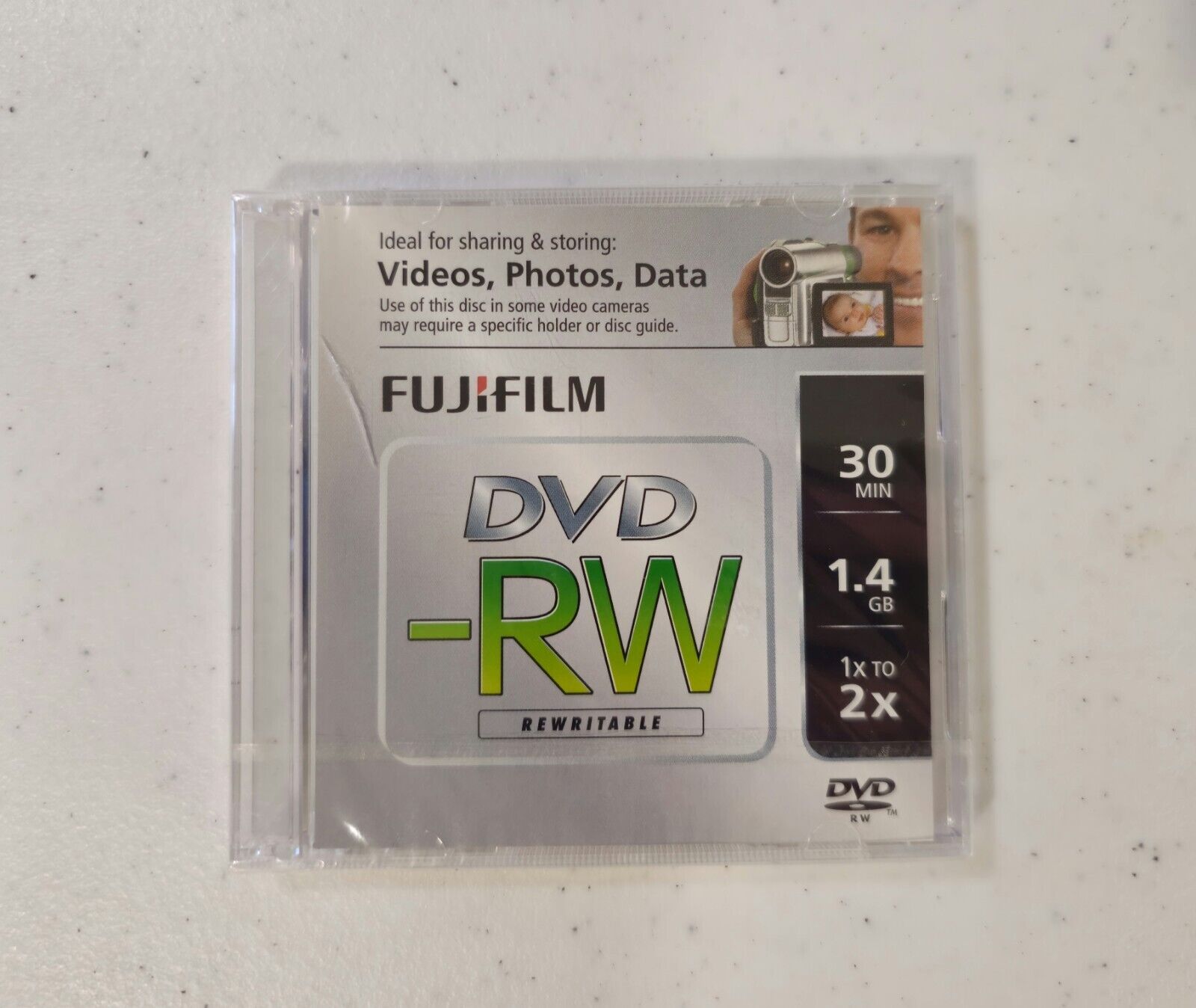 1x Fujifilm Media DVD+RW 1.4GB 30 Min Disc BRAND NEW
