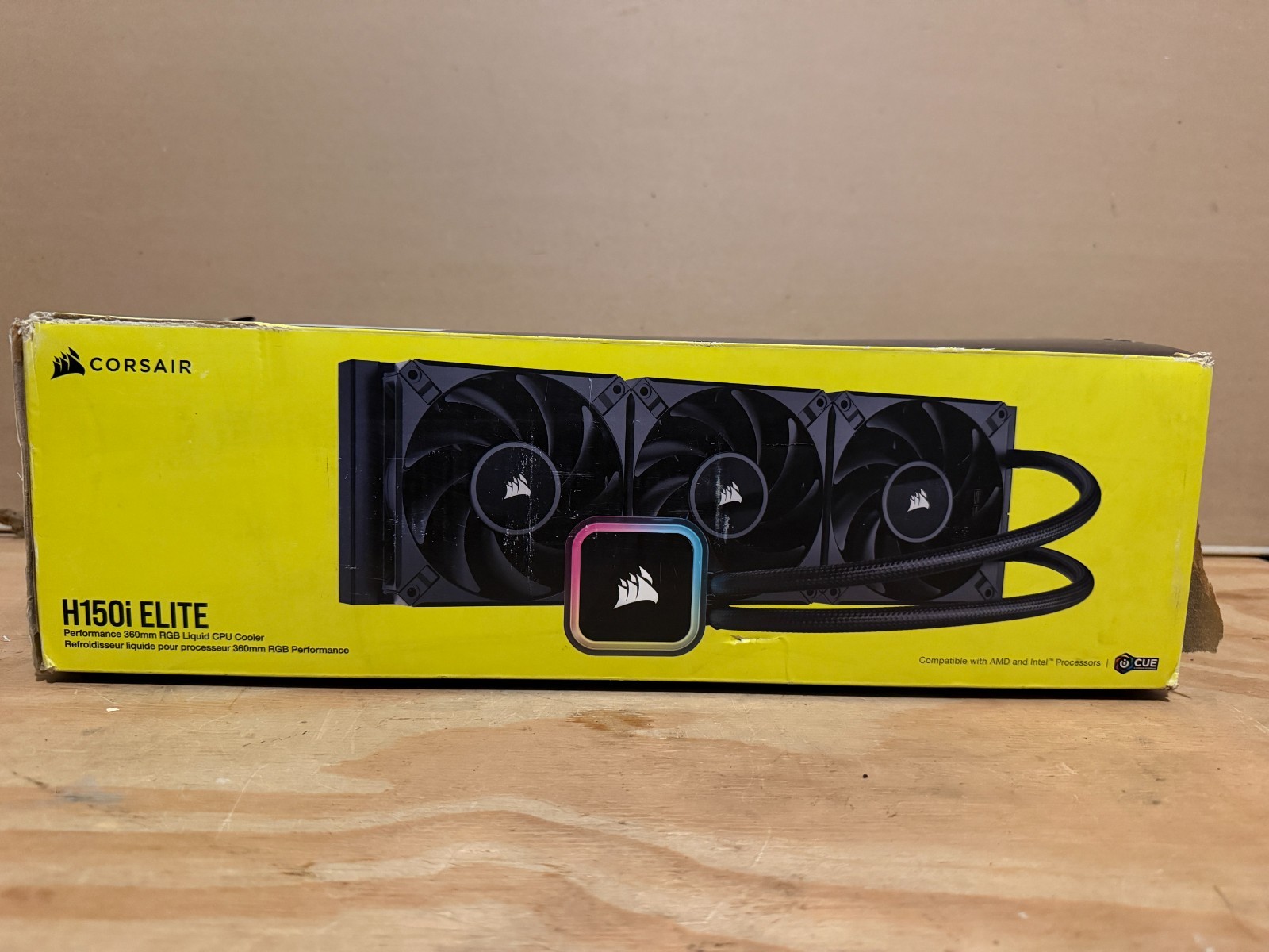 Corsair H150i Elite - MISSING HARDWARE AND FANS. AM4 Bracket installed.