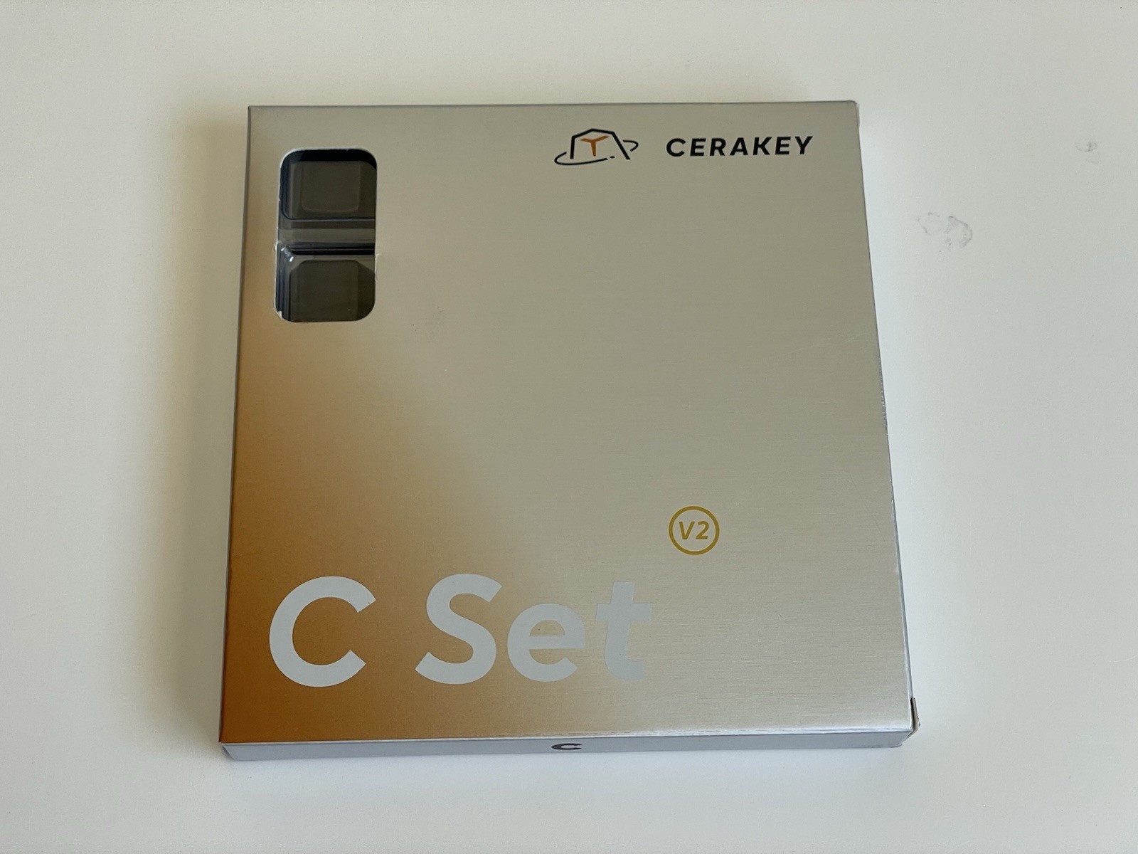 Cerakey Ceramic Keycaps Black C Set v2