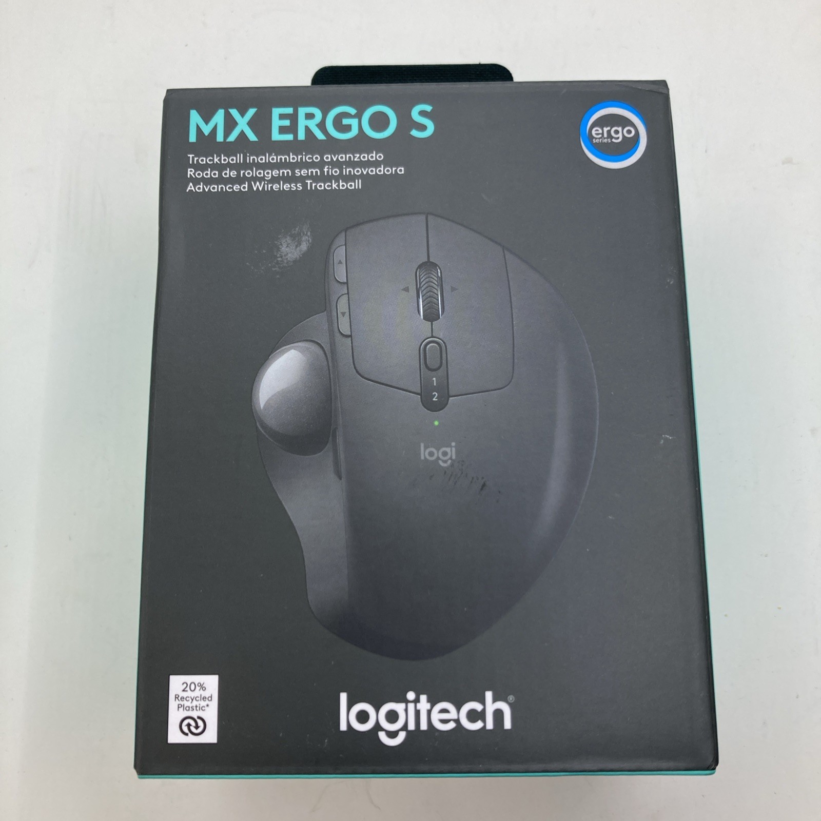 LOGITECH MX ERGO S ADVANCED WIRELESS TRACKBALL MOUSE USB-C MR0113 - GRAPHITE. Mr