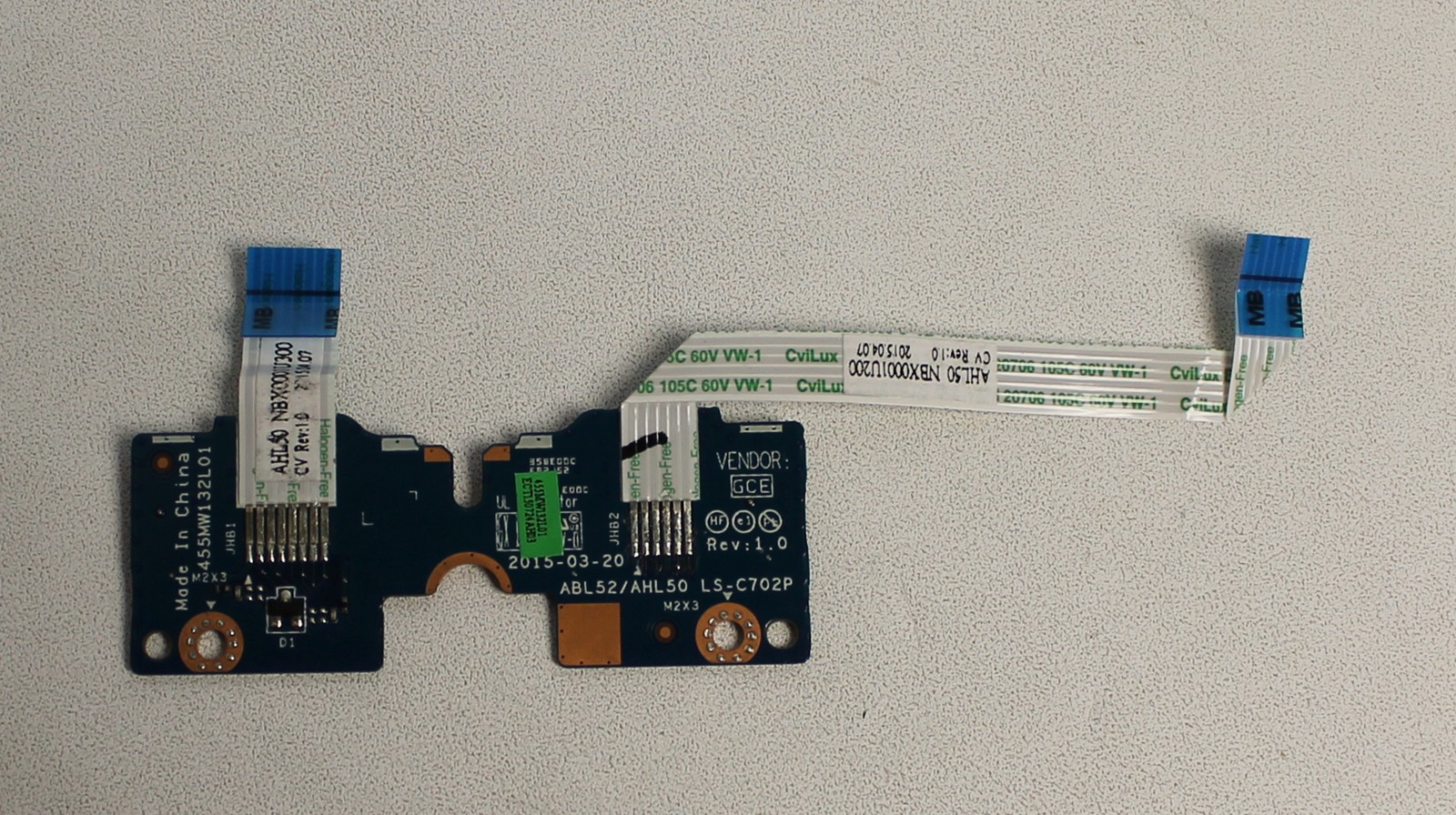 LS-C702P Hp 15-AC121DX Touchpad Button Board "GRADE A"