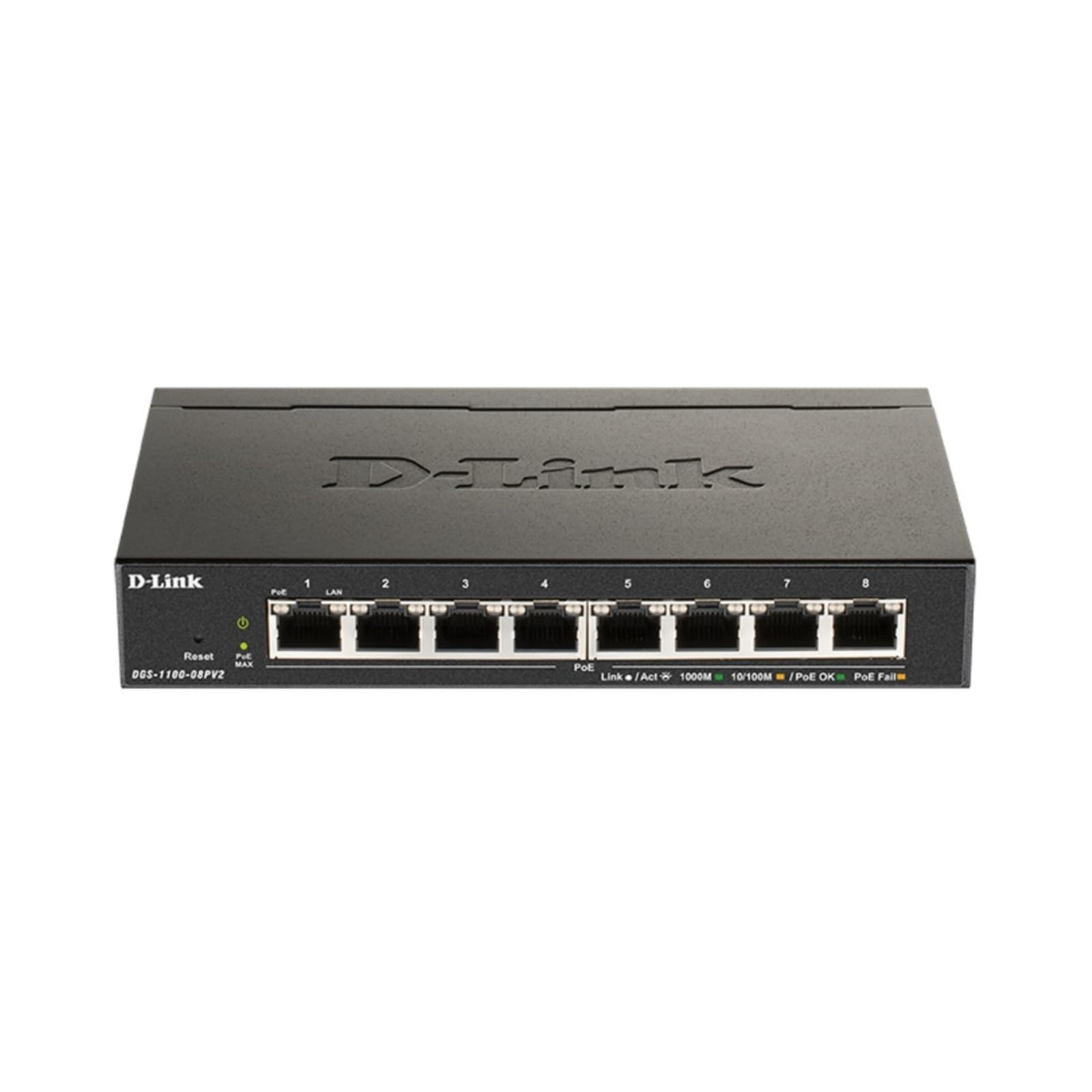 D-Link 8 Port Gigabit PoE Switch DGS-1100-08PV2 Managed Energy Efficient
