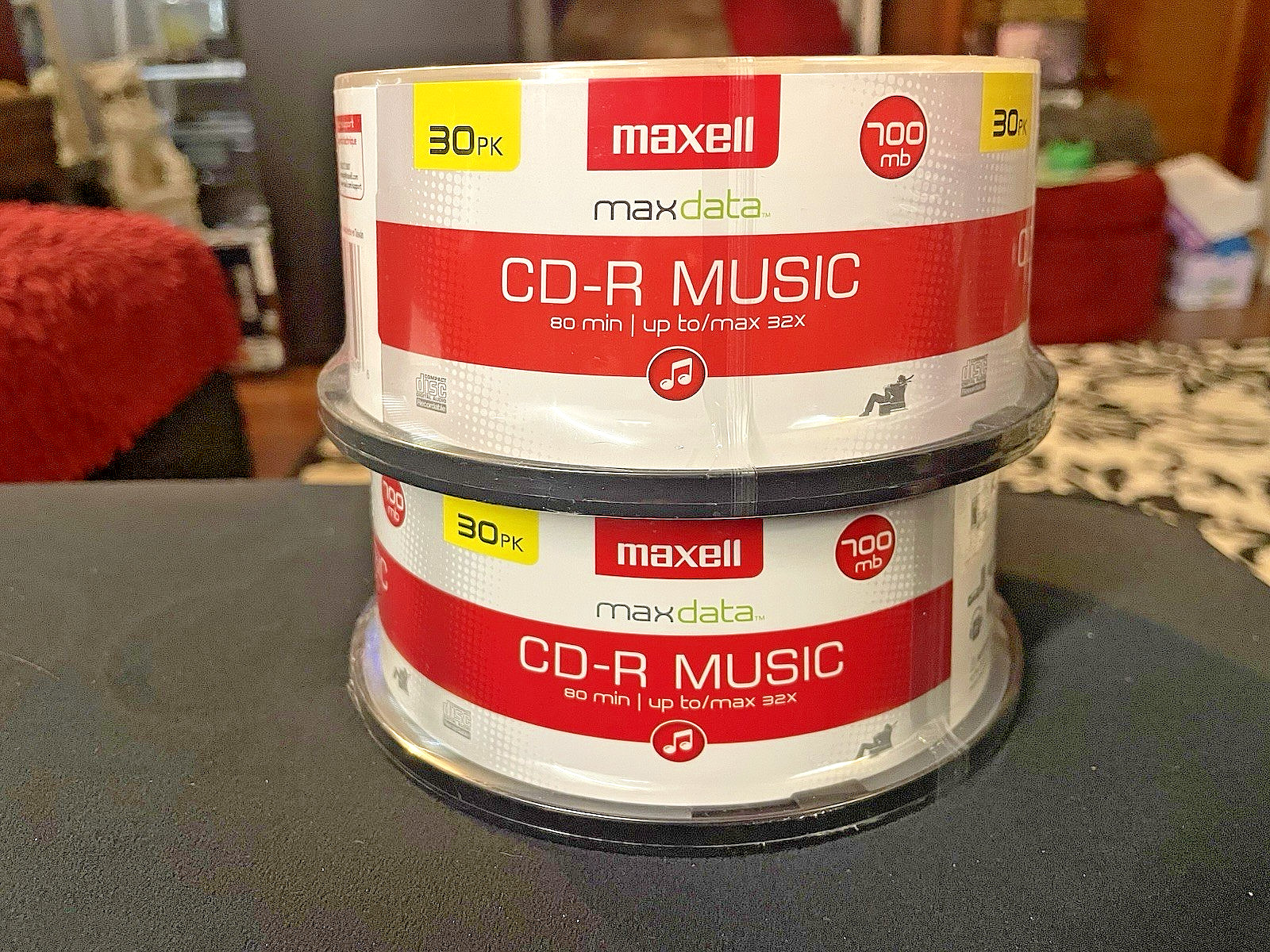 x2 Maxell 625335 CDR-80 Music Gold Cd Recordable Discs 32X 700mb 80min 30pk (x2)